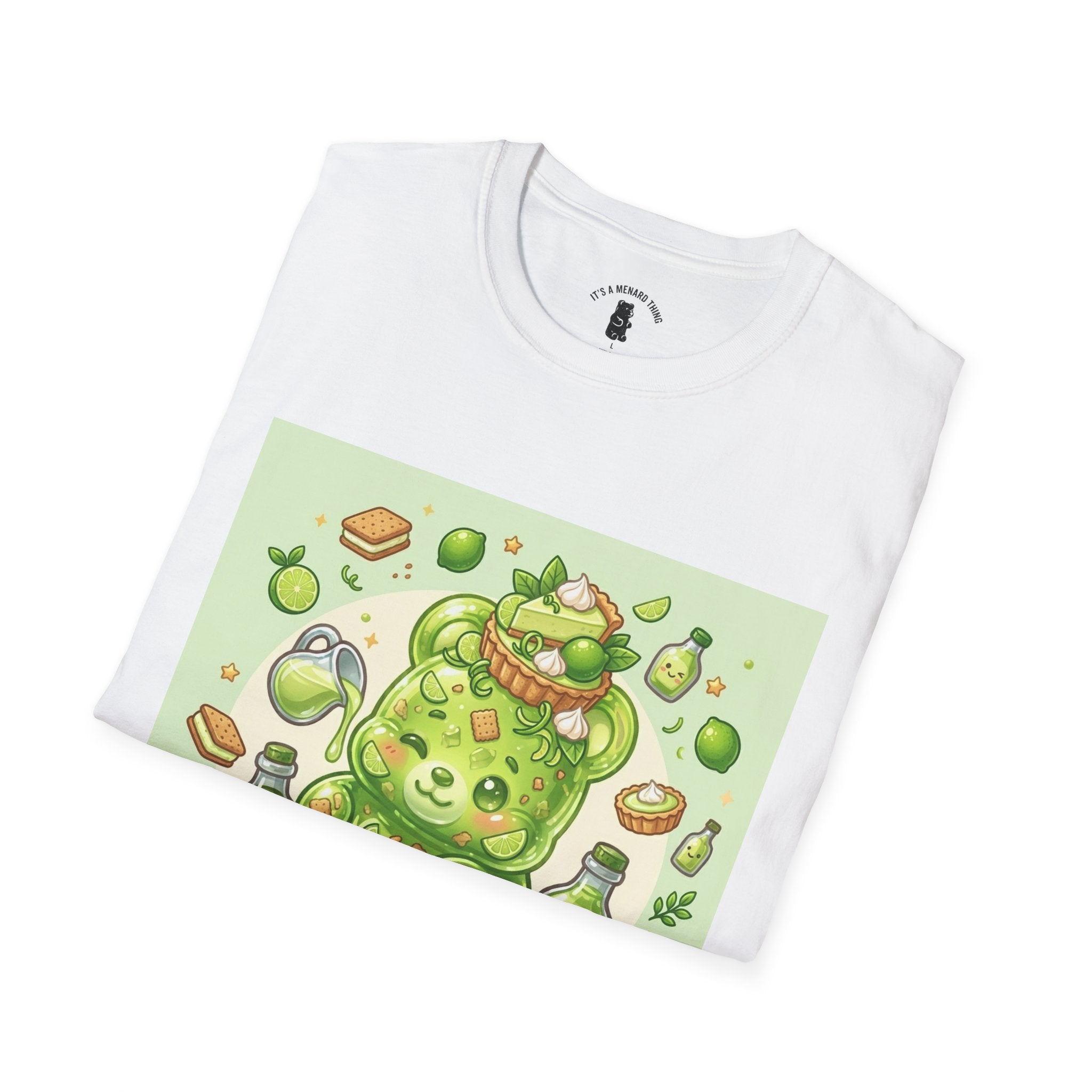 Keylime cream Pie, Exotic Gooey Gummy Bear — Kawaii Illustration T-Shirt