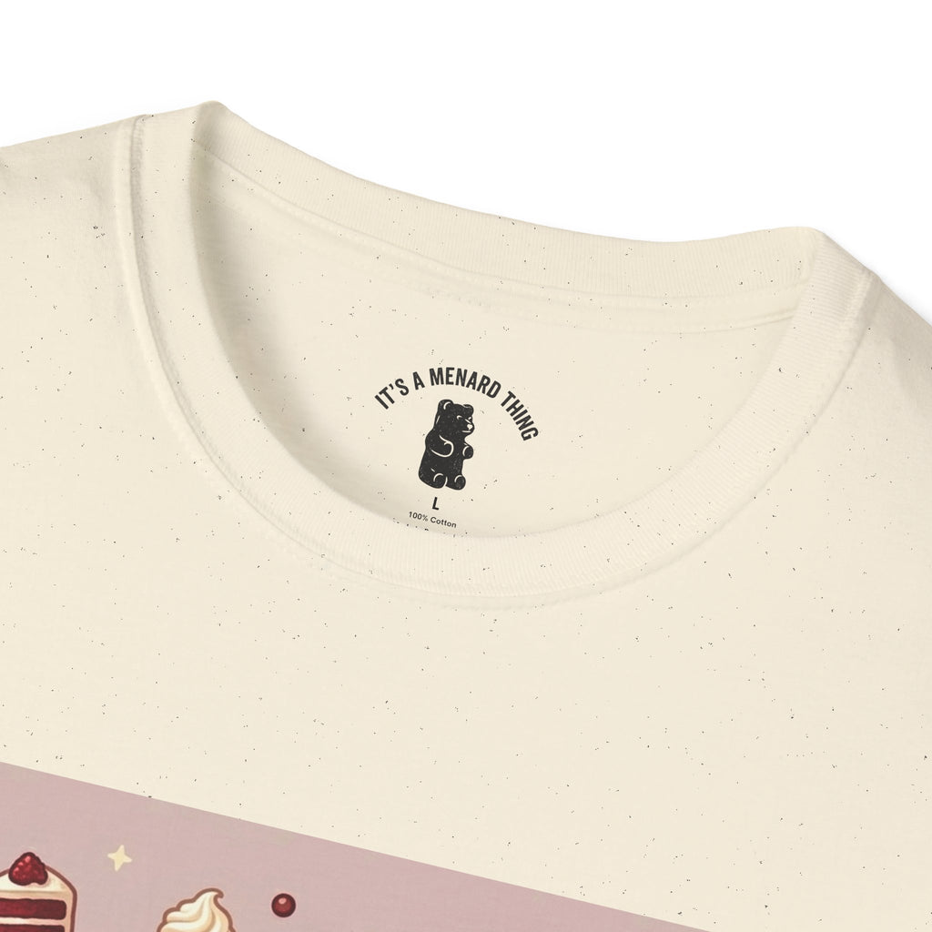 Silky Red Velvet Cake & Cream, Exotic Gooey Gummy Bear — Kawaii Graphic T-Shirt
