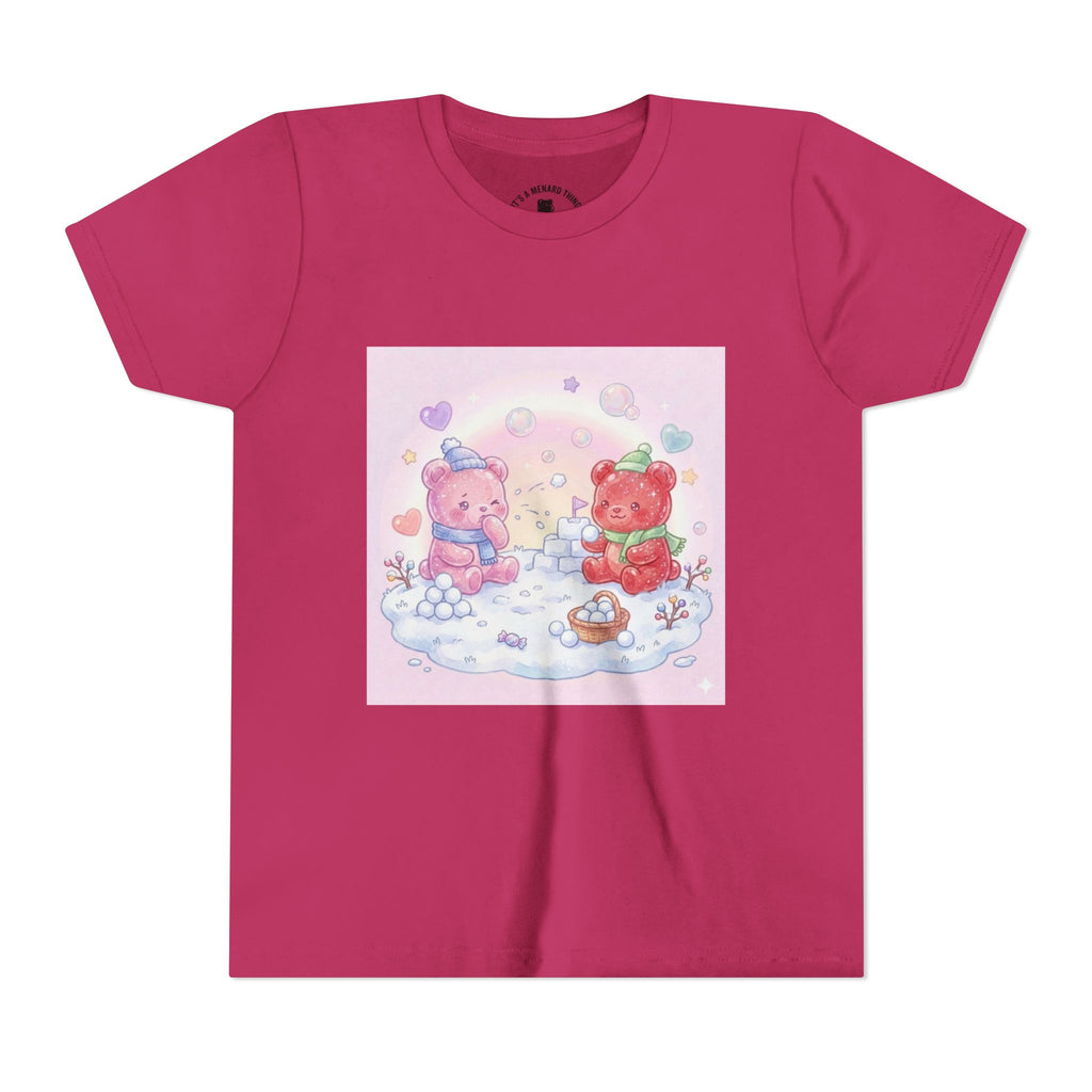 Duo Gooey Gummy Bear Snowball game T-Shirt