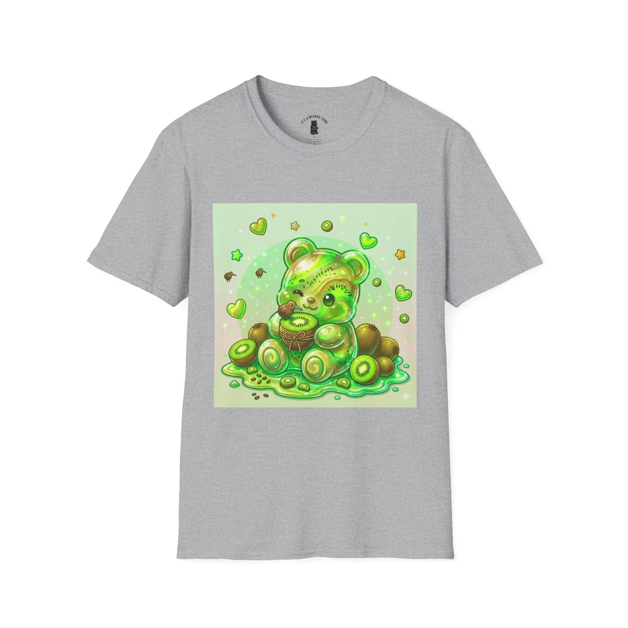 Kiwi Green Gooey Gummy Bear T-Shirt — Cute Graphic Tee
