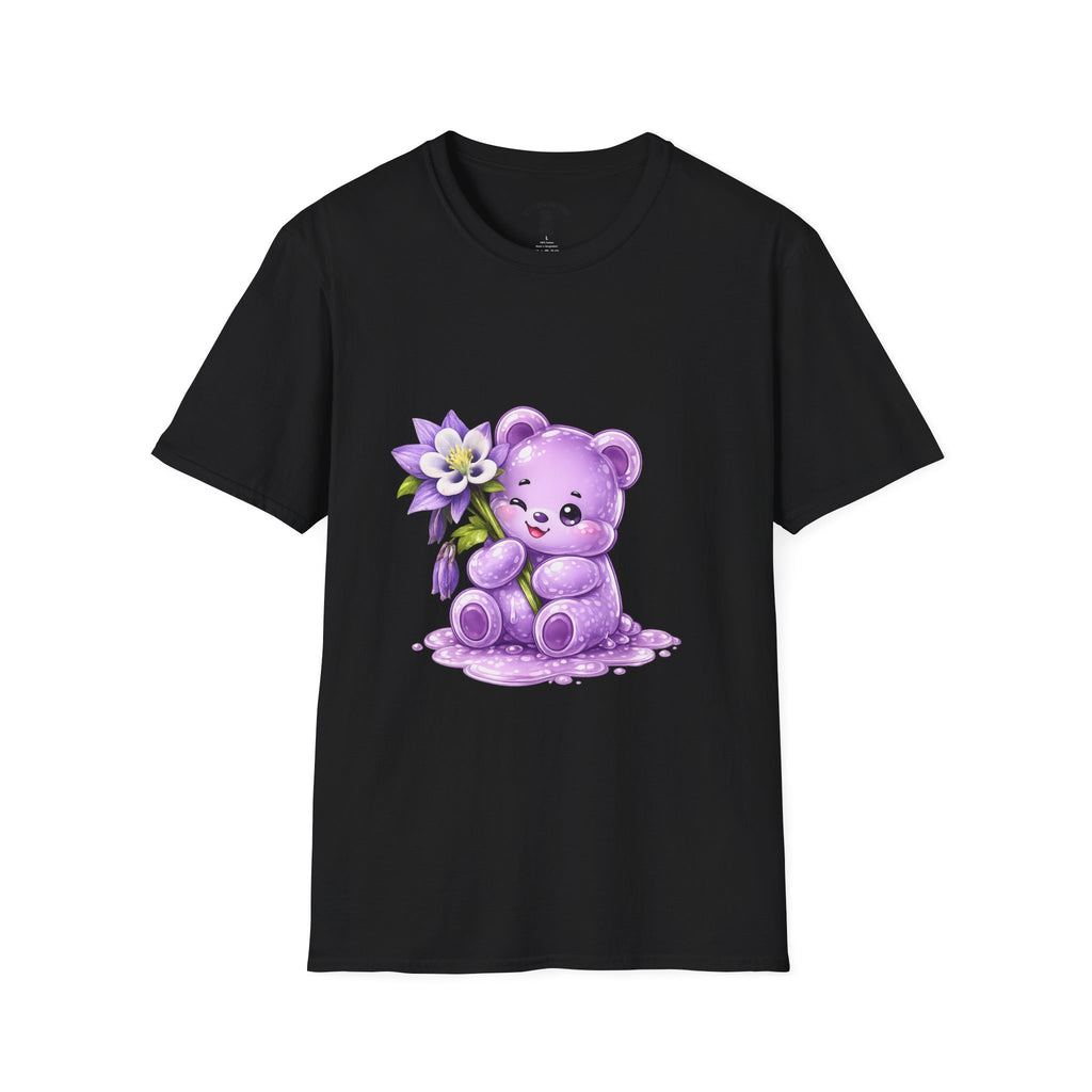 Pretty Purple Flower, Special Oozy Bear Gummy- Graphic Shirt