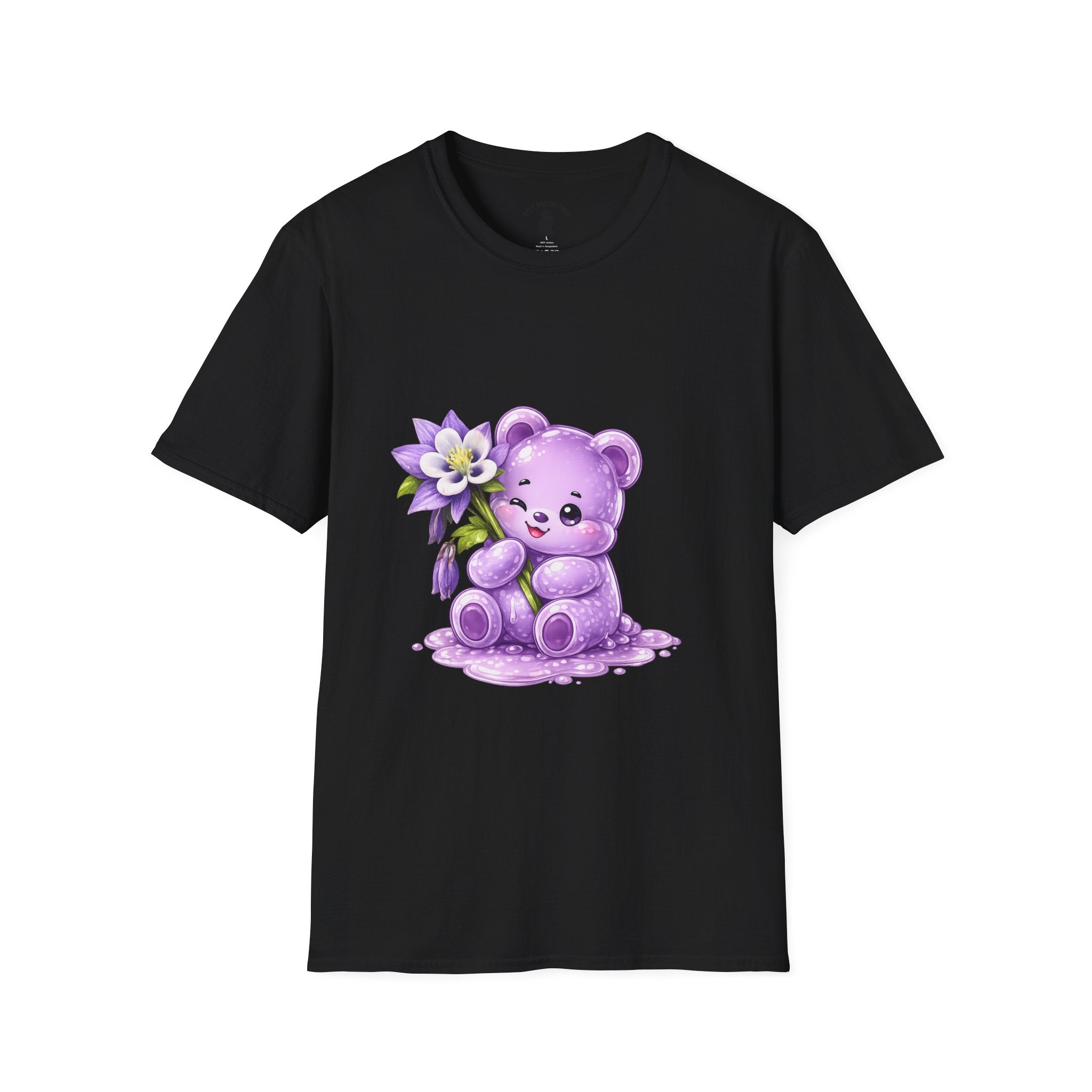 Pretty Purple Flower, Special Oozy Bear Gummy- Graphic Shirt
