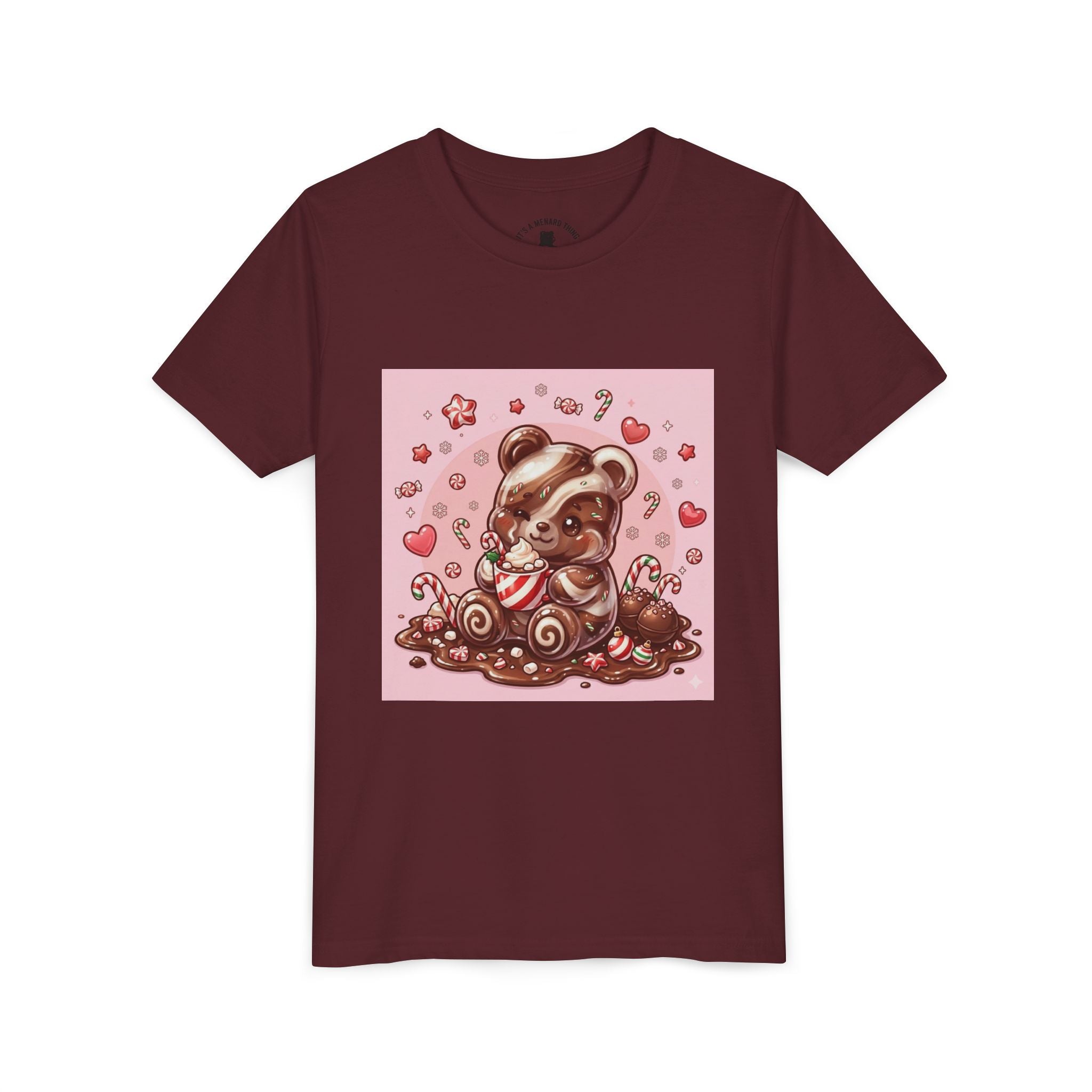 Cute Hot Chocolate Gooey Gummy Bear Holiday Kids Shirt