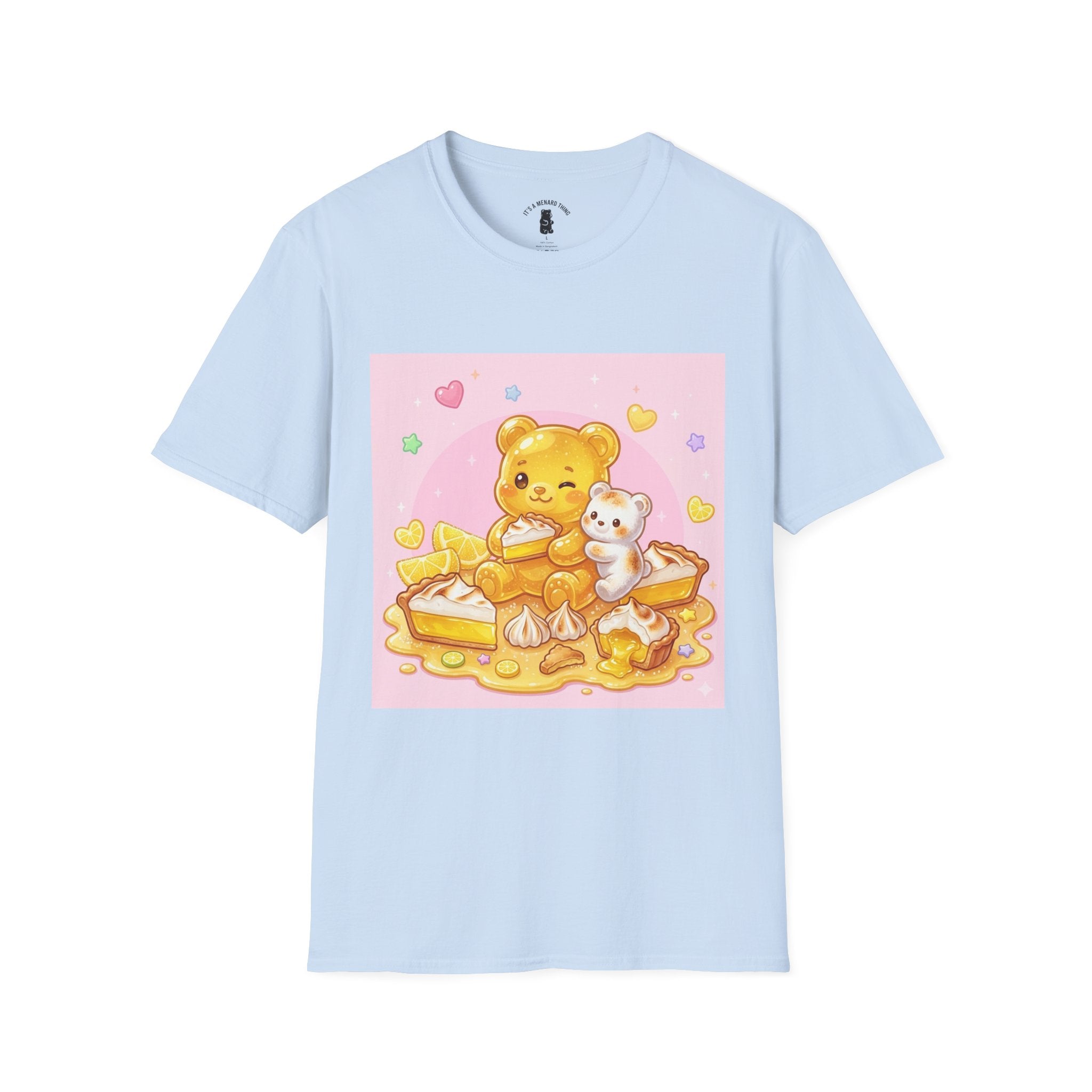Lemon Margarine Pie & Whipped Cream Gooey Gummy Bear — Kawaii Graphic T-Shirt