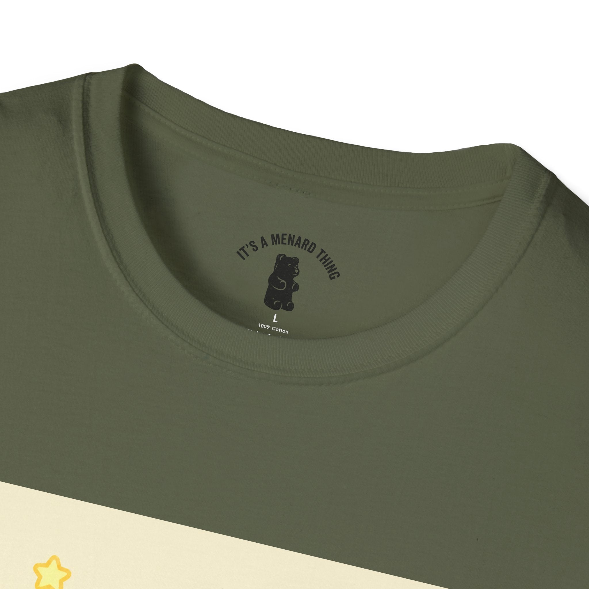 "Good Vibes Only" Yellow Gooey Gummy Bear- Cute Graphic Tee