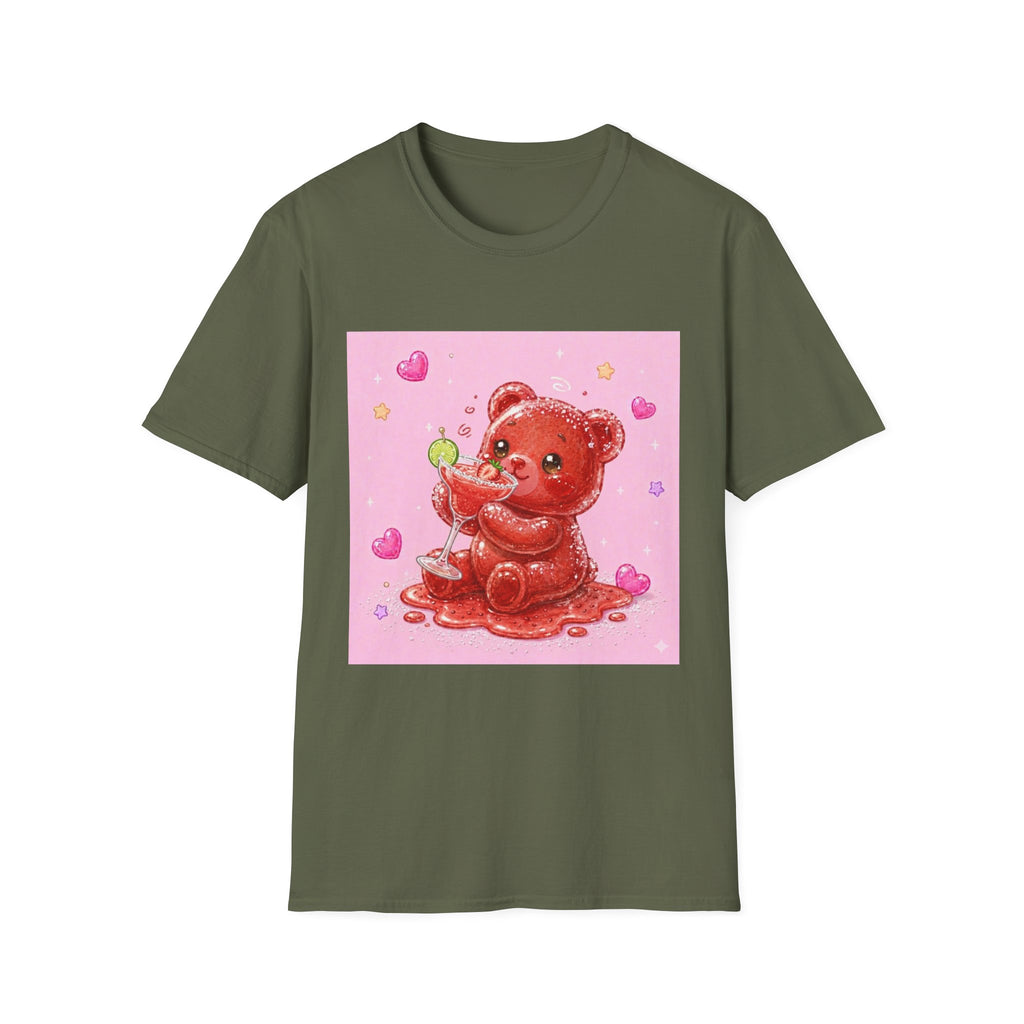 Yummy Strawberry Daiquiri, Red Oozy Boozy Gummy Drinking Pal- Graphic Shirt