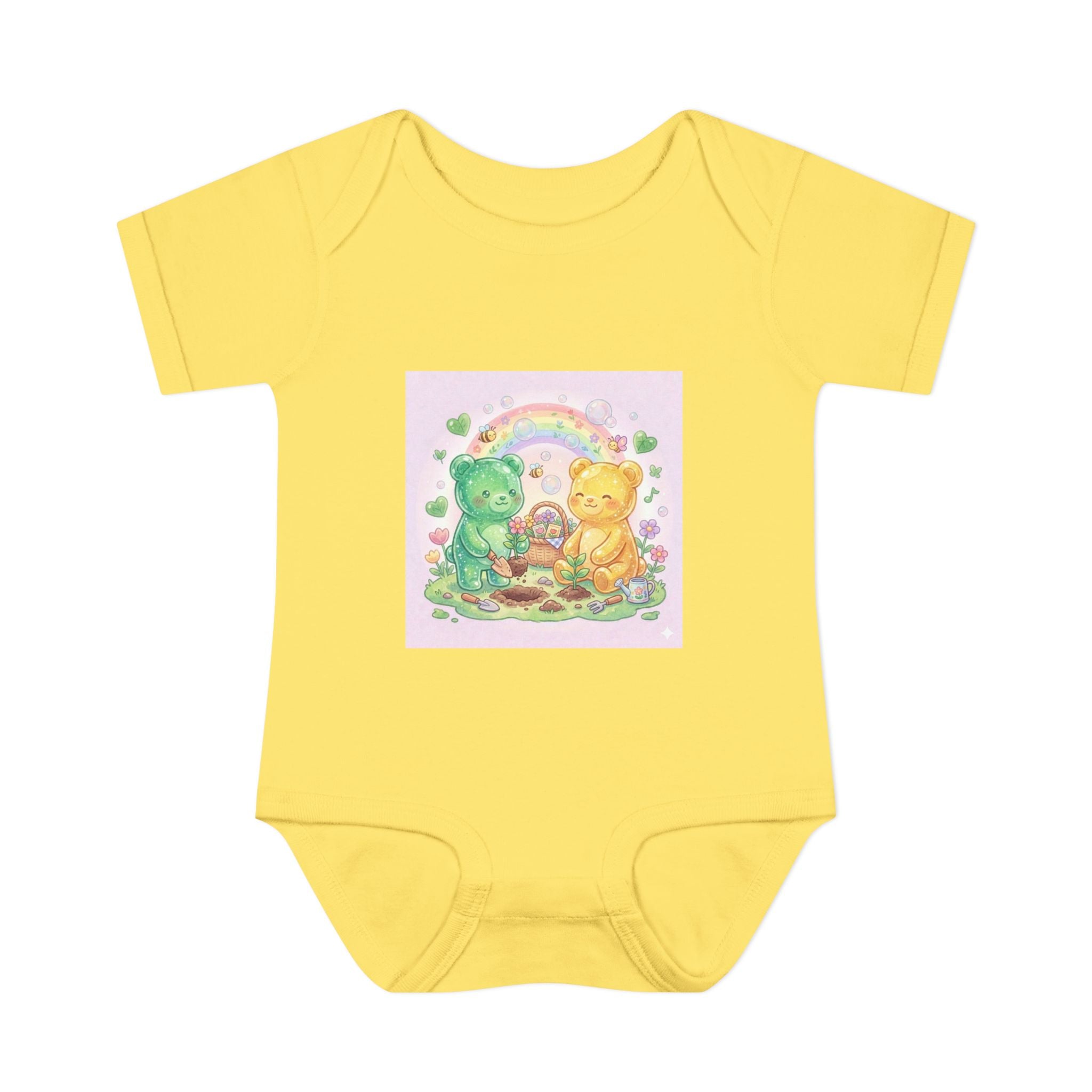 Infant Bodysuit — Gooey Gummy Bears Gardening Baby Onesie