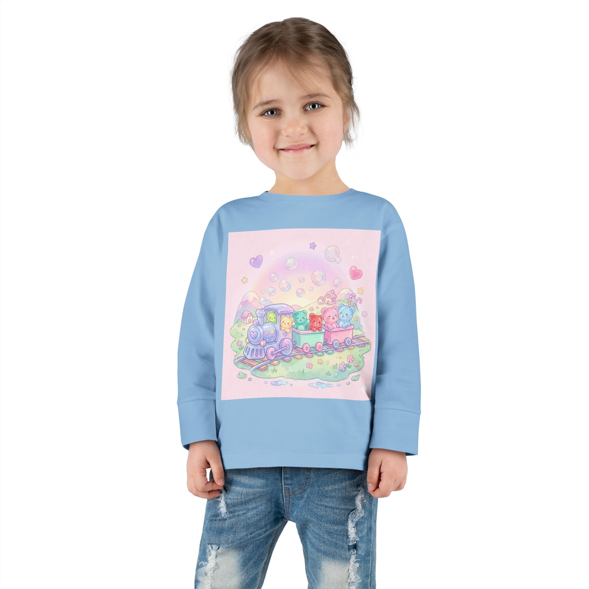 Choo-Choo Train with Friends, Oozy Bear Gummy Fun Trip- Graphic Long Sleeve Shirt