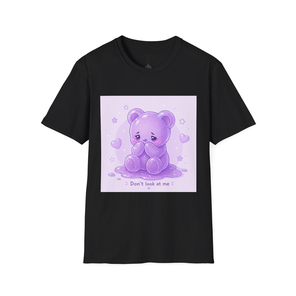 "Don't Look at Me" Shy gooey Gummy bear Kawaii T-Shirt