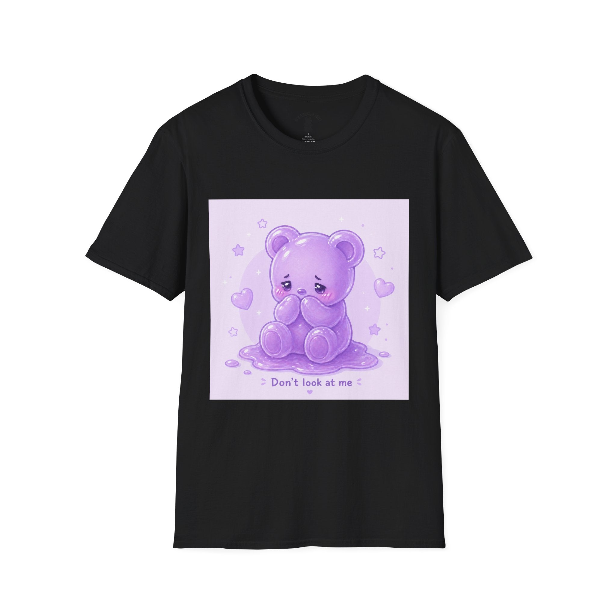 "Don't Look at Me" Shy gooey Gummy bear Kawaii T-Shirt
