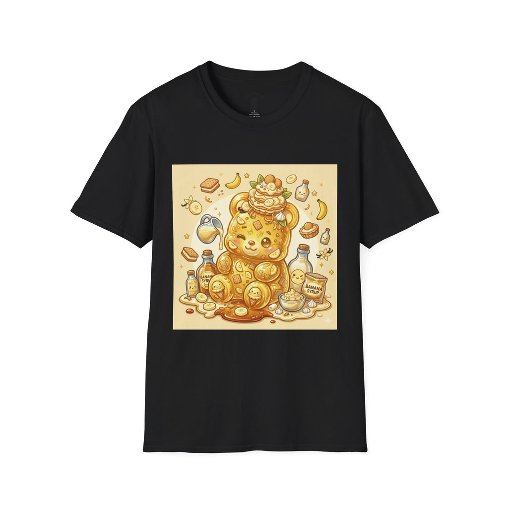 Banana Cream Pudding & Vanilla Cookies, Gooey Gummy Bear — Cute Cartoon T-Shirt
