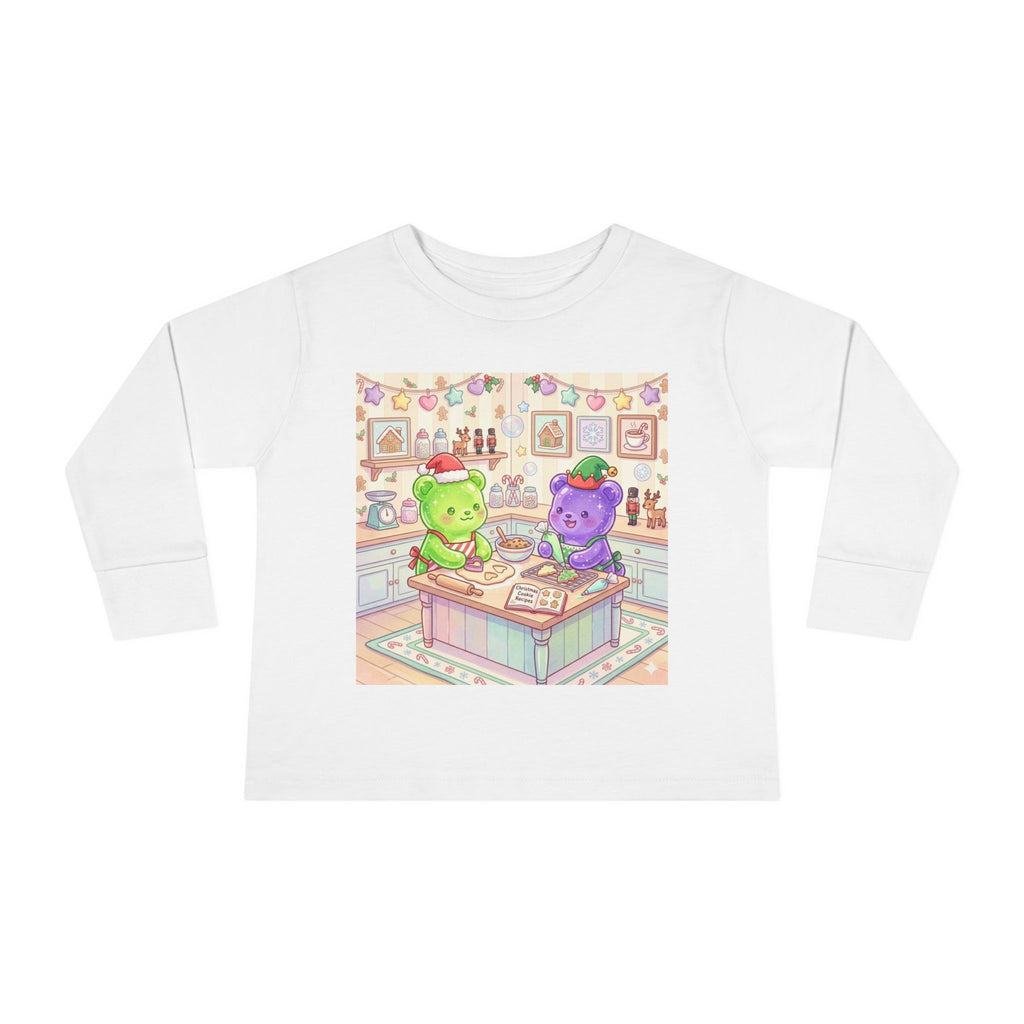 Little Holiday Bakers, Oozy Bear Gummy Friends- Graphic Long Sleeve Shirt
