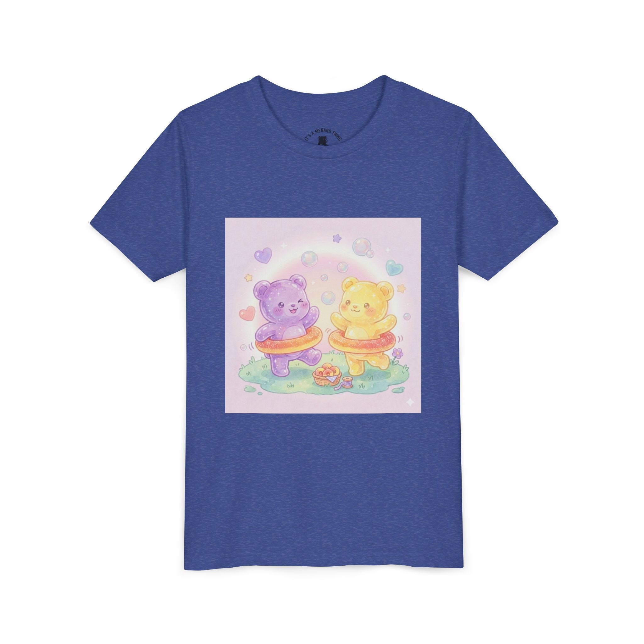 Friendship Peach ring Hula-Hoop Gooey Gummies- Graphic Kids T-Shirt