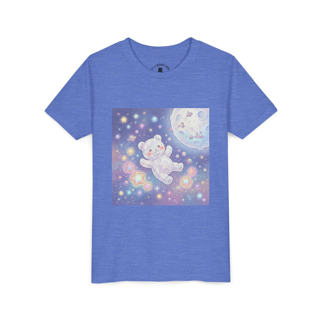 "Float Me to The Moon" Gooey White Crystal Gummy Bear Youth Tee