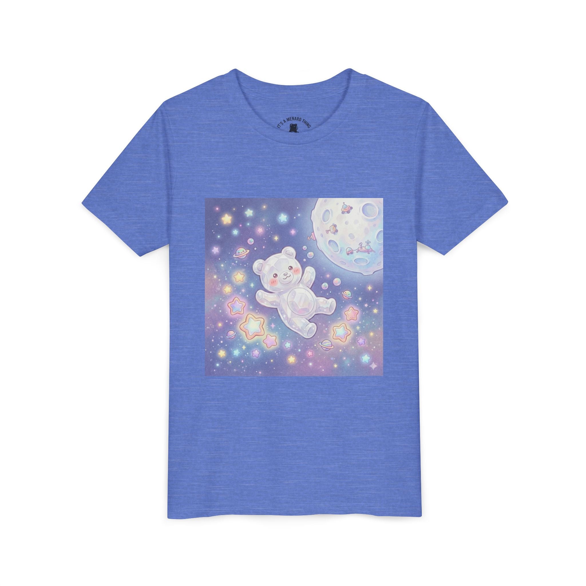 "Float Me to The Moon" Gooey White Crystal Gummy Bear Youth Tee