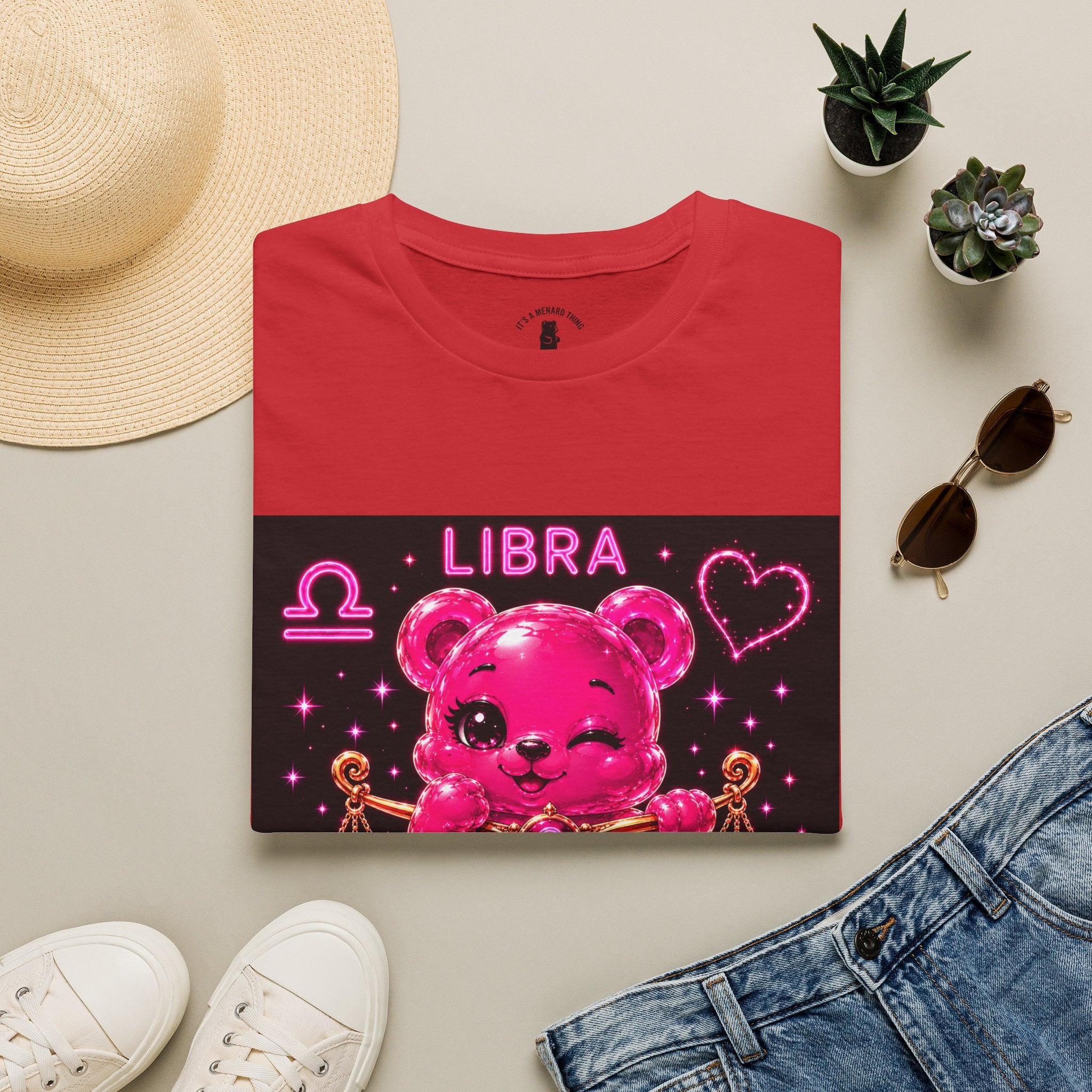 Libra Zodiac Sign Special Addition Oozy Bear Friend- Graphic Shirt