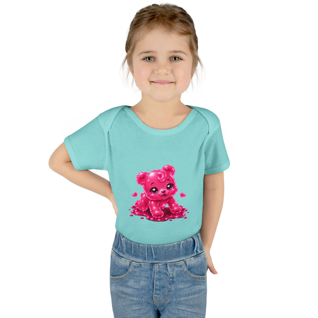 Pink Gummy Bear Infant Bodysuit - Cute Baby Shower Gift