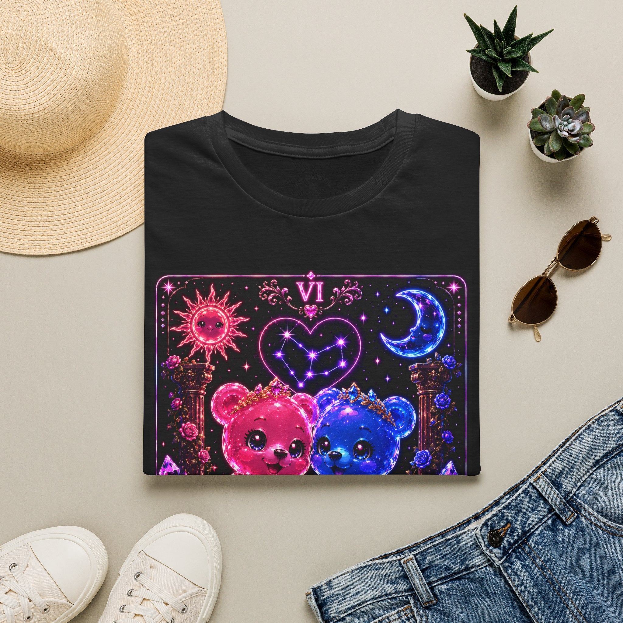 The Lovers Tarot Card Oozy Gummy Bear Special Addition- Graphic Shirt