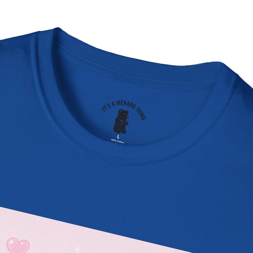 Gooey Pink Gummy Bear Bouquet T-Shirt — Kawaii Valentine Floral Tee