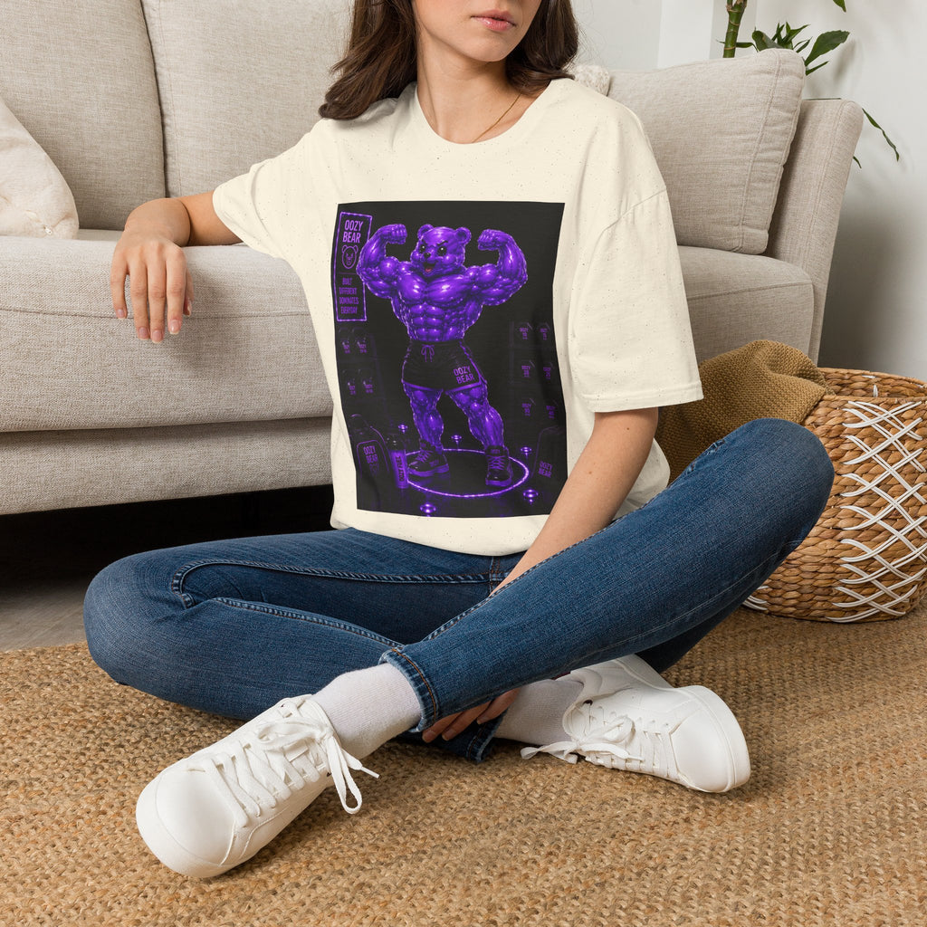 Flexing Muscles, After Workout Oozy Buff Bear Gym Gummy- Adult Graphic Shirt