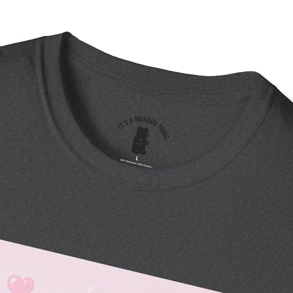 Gooey Pink Gummy Bear Bouquet T-Shirt — Kawaii Valentine Floral Tee