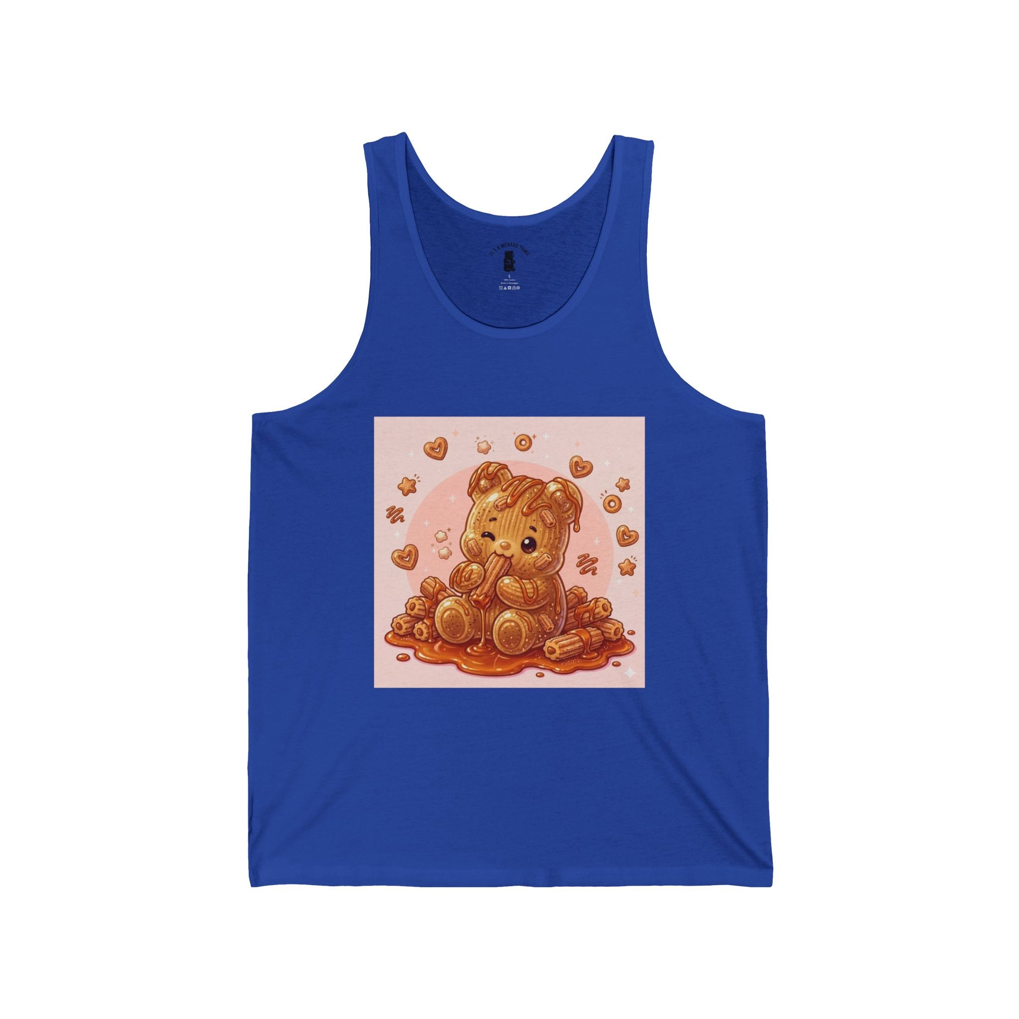 Yummy Churro & Dulc de Leche Gooey Gummy Bear — Cute Graphic Tank Top