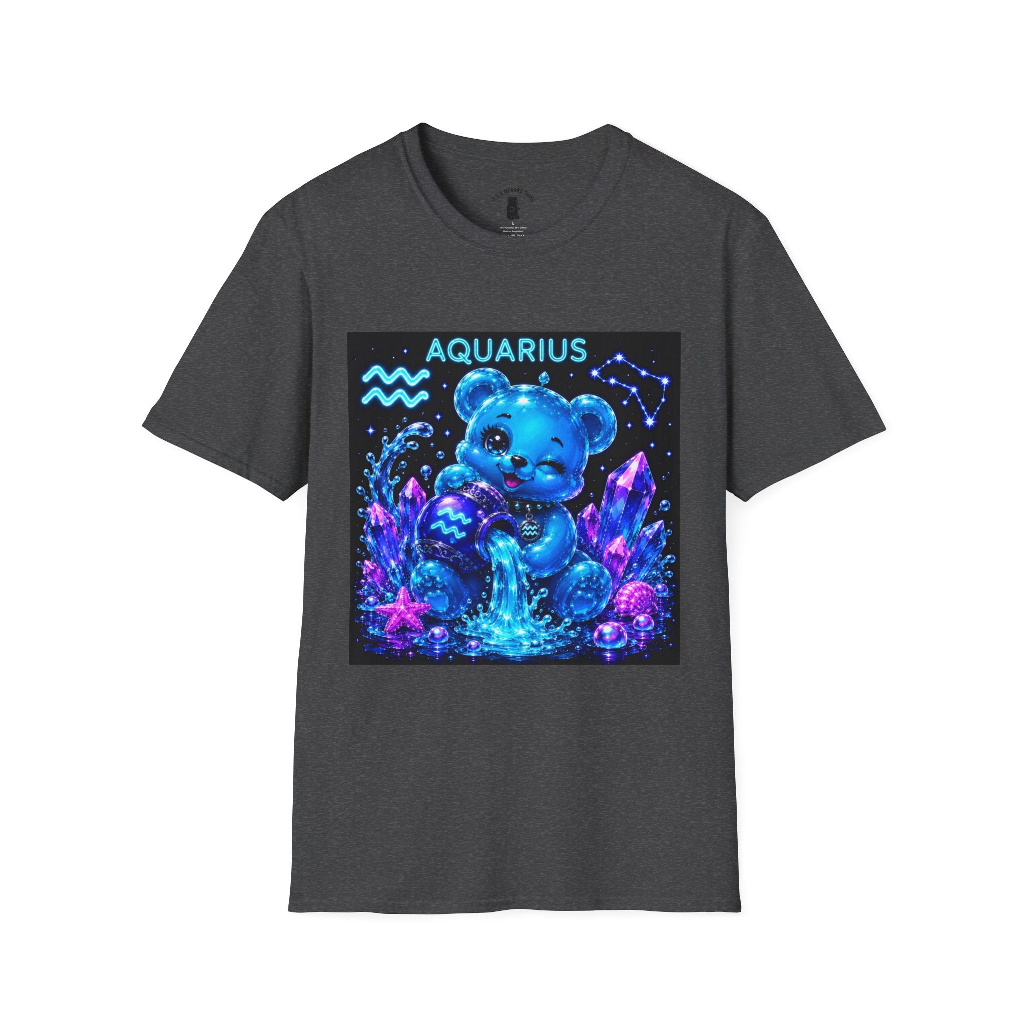 Aquarius Zodiac Astrology Oozy Bear Friend Special Addition- Graphic Shirt