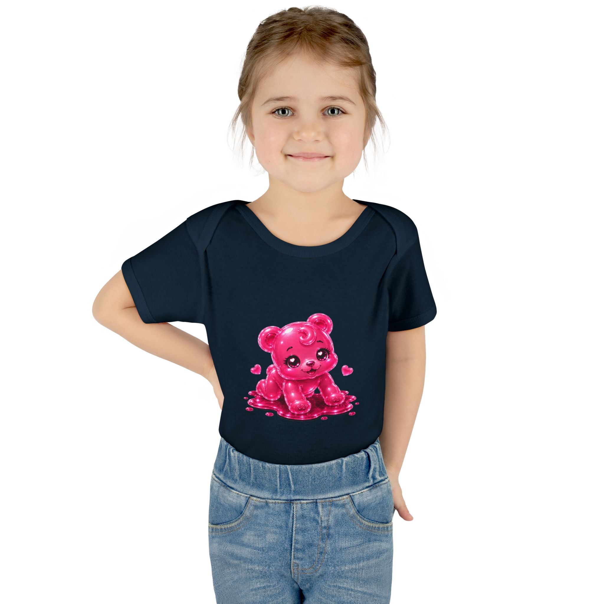 Pink Gummy Bear Infant Bodysuit - Cute Baby Shower Gift