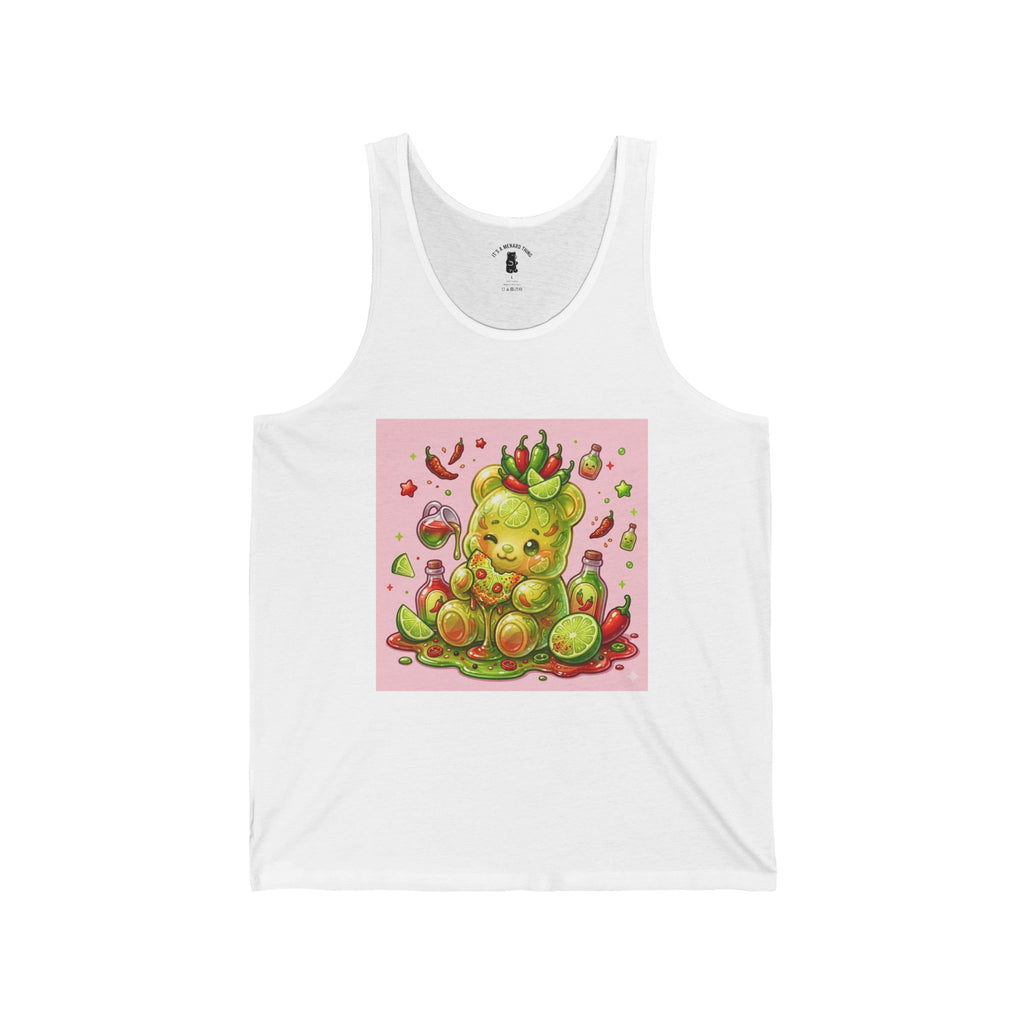 Sweet Chili & Lime, Exotic Gooey Gummy Bear Friend — Kawaii Graphic Tank Top