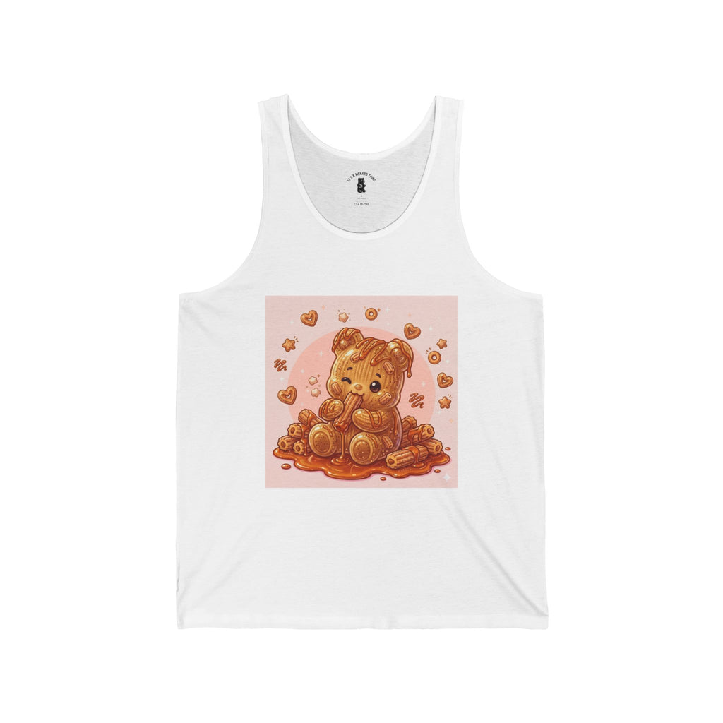 Yummy Churro & Dulc de Leche Gooey Gummy Bear — Cute Graphic Tank Top