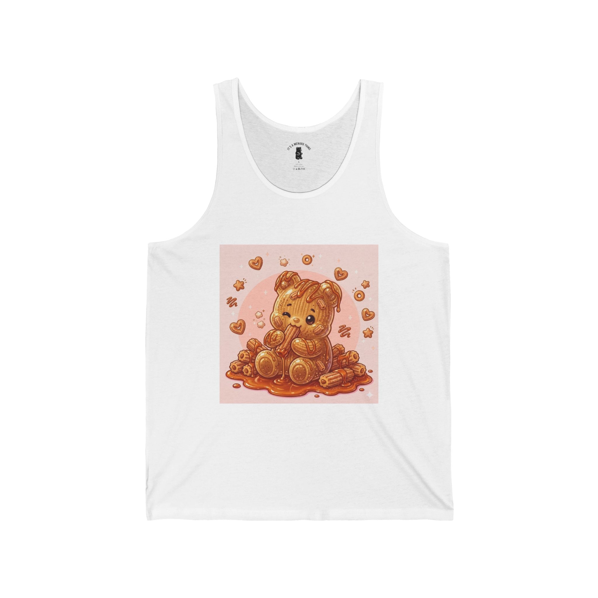 Yummy Churro & Dulc de Leche Gooey Gummy Bear — Cute Graphic Tank Top