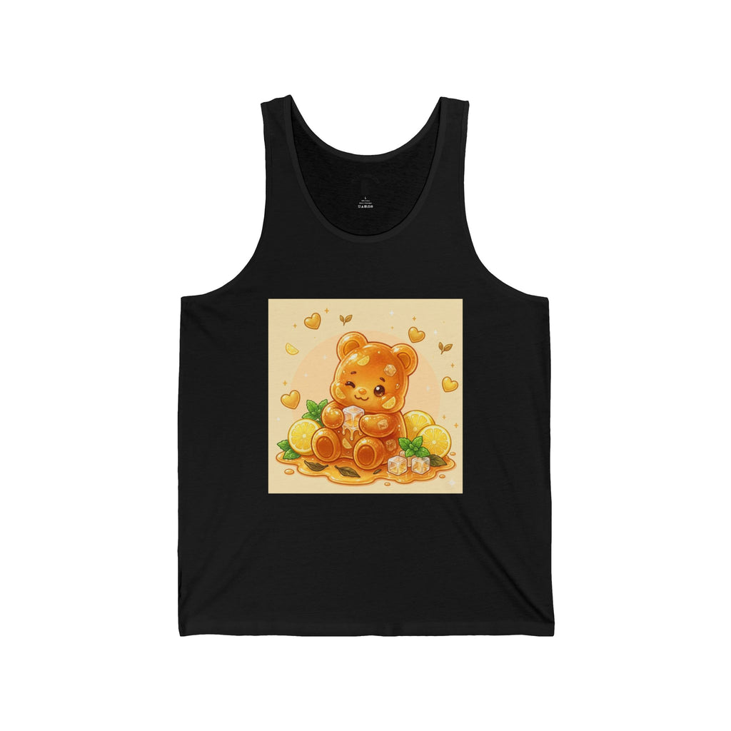 Honey Iced Tea, Golden Gooey Gummy Bear — Kawaii Design Tank Top