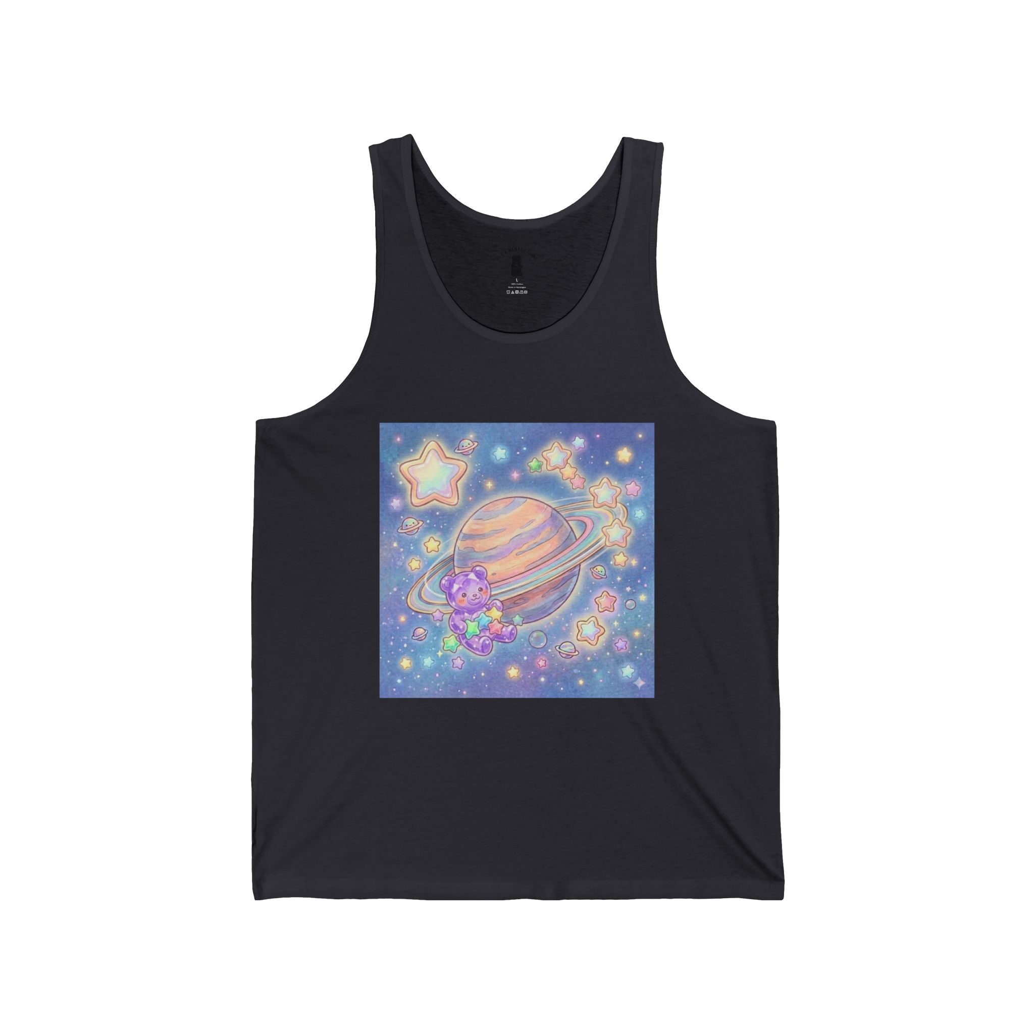 Ring-A-Round me Saturn, Special Purple Crystal Gooey Gummy Bear— Kawaii Graphic