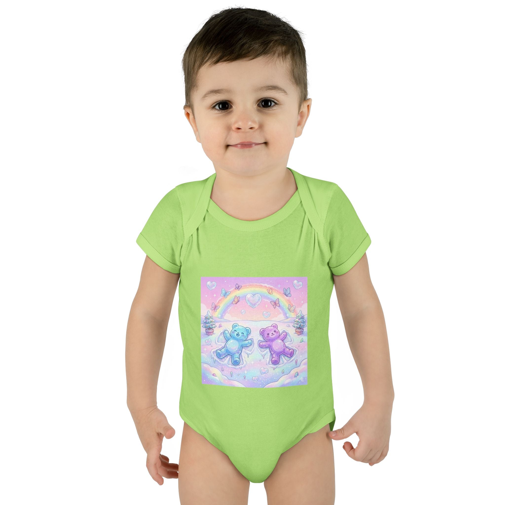 Twin Snow Angel Gooey Gummy Bears Infant Bodysuit — Cute Baby Onesie