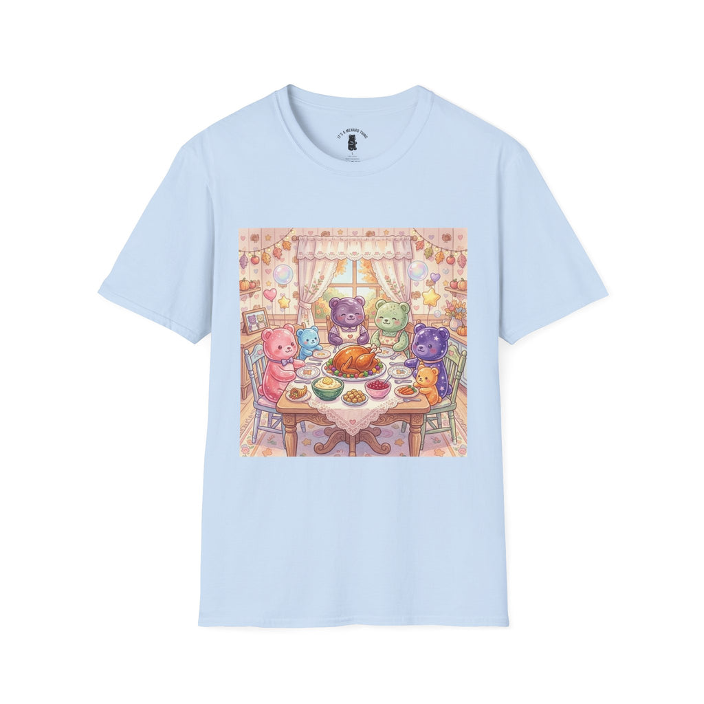 Thanksgiving with the Gummy family, Gooey Gummy Friends- Kawaii Graphic T-Shirt