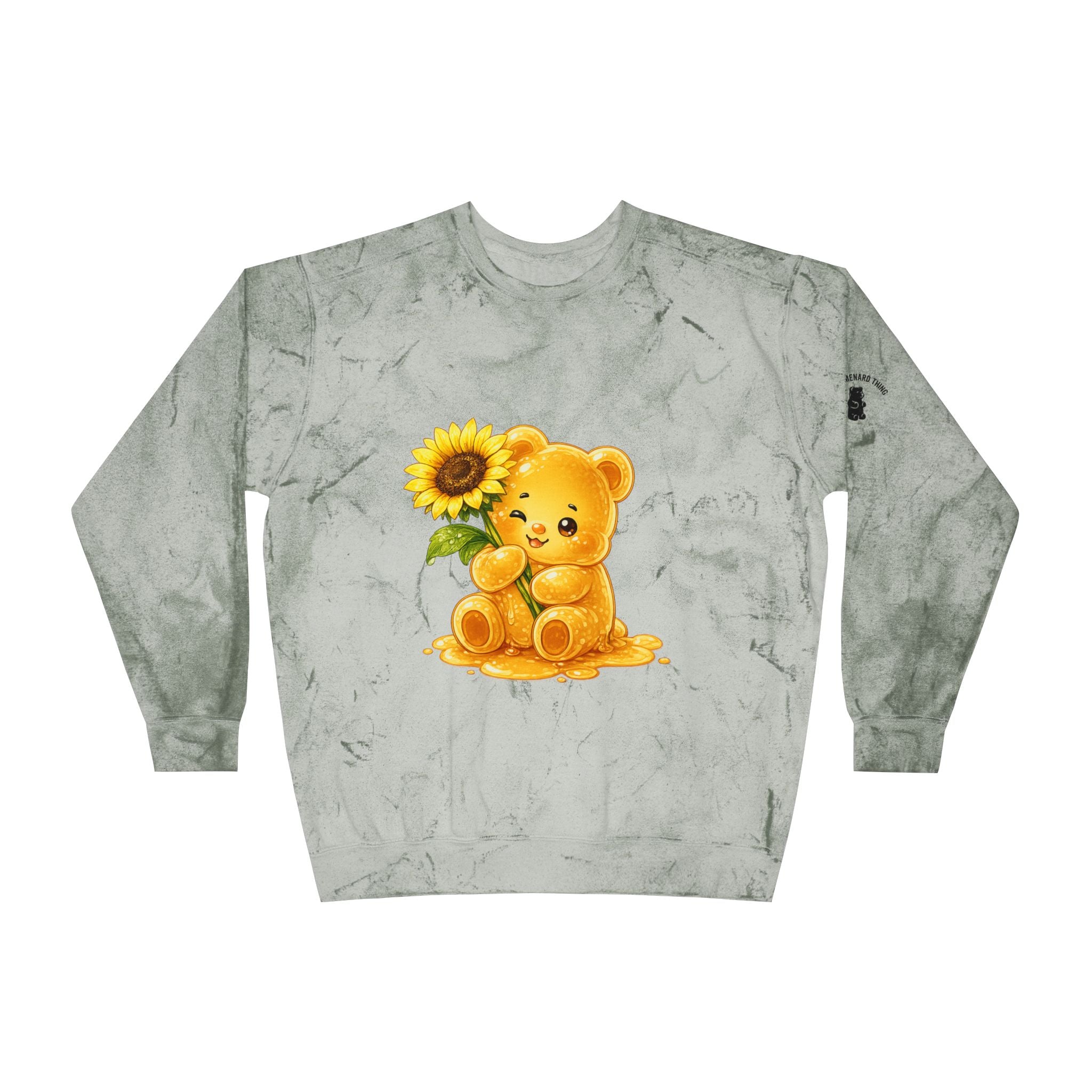 Sunflower Special, Golden Yellow Gooey Gummy Bear- Kawaii Graphic Sweatshirt