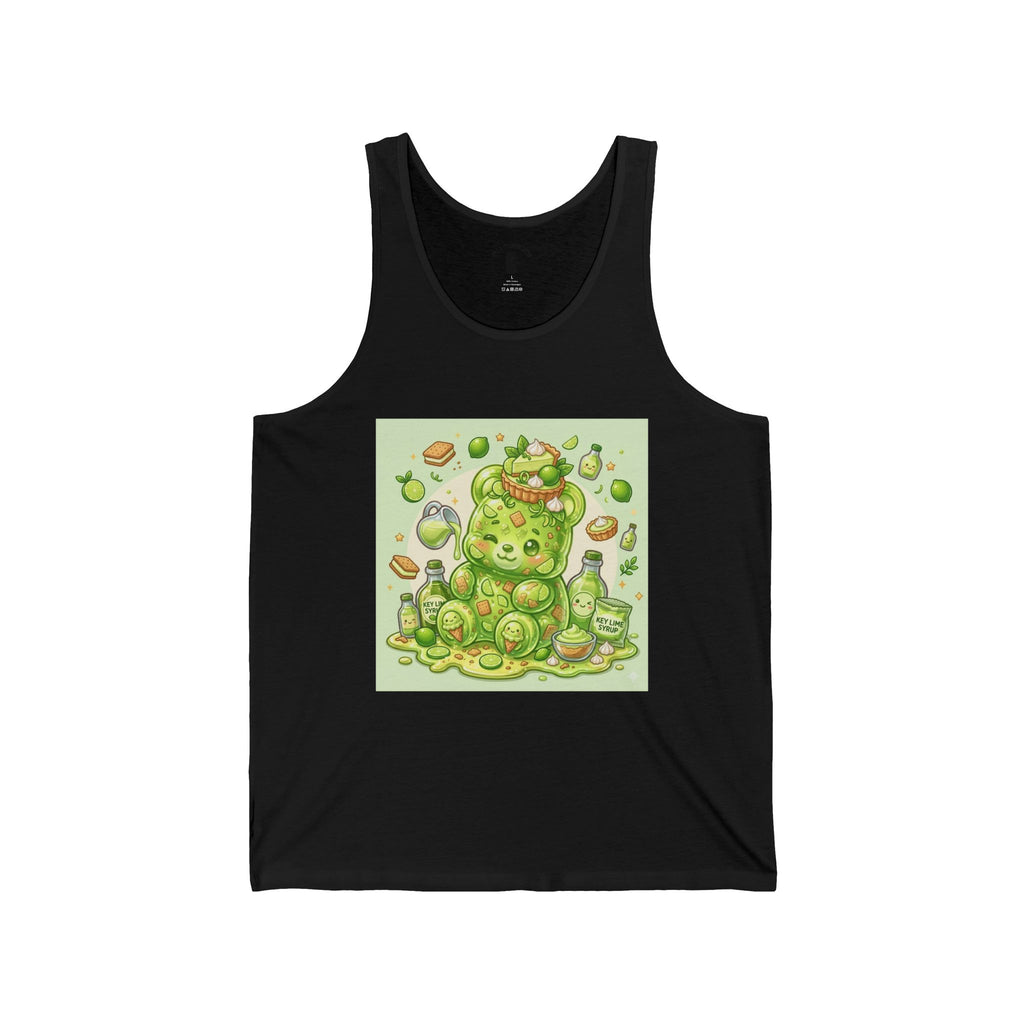 Key Lime Pie & Whipe Cream, Green Gooey Gummy Bear — Kawaii Graphic Tank