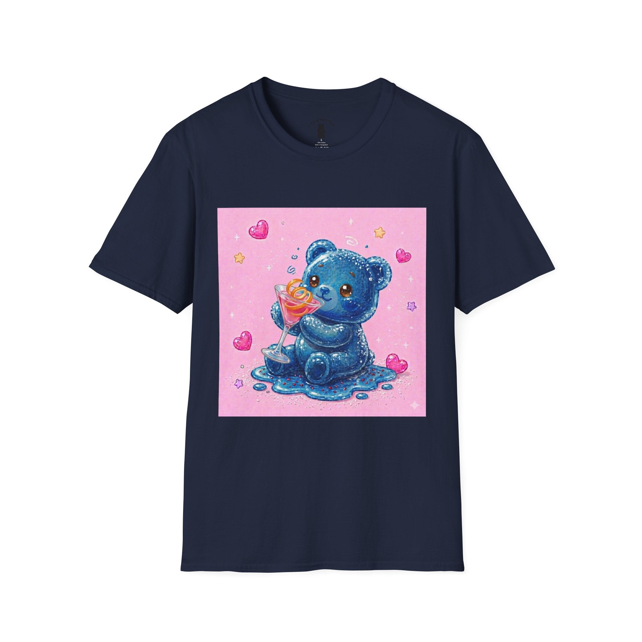 Special Cosmo Delight, Blue Oozy Boozy Gummy Bear Drinking Pal- Graphic Shirt