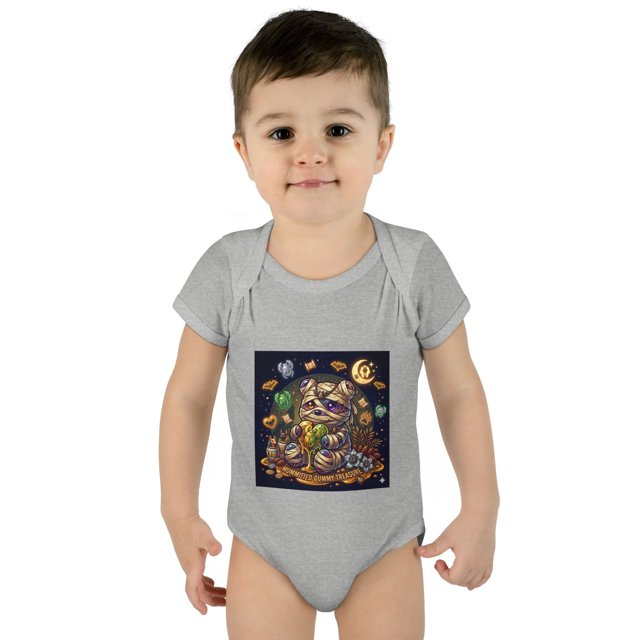 Infant Bodysuit - Cute Gooey Mummy Bear Halloween