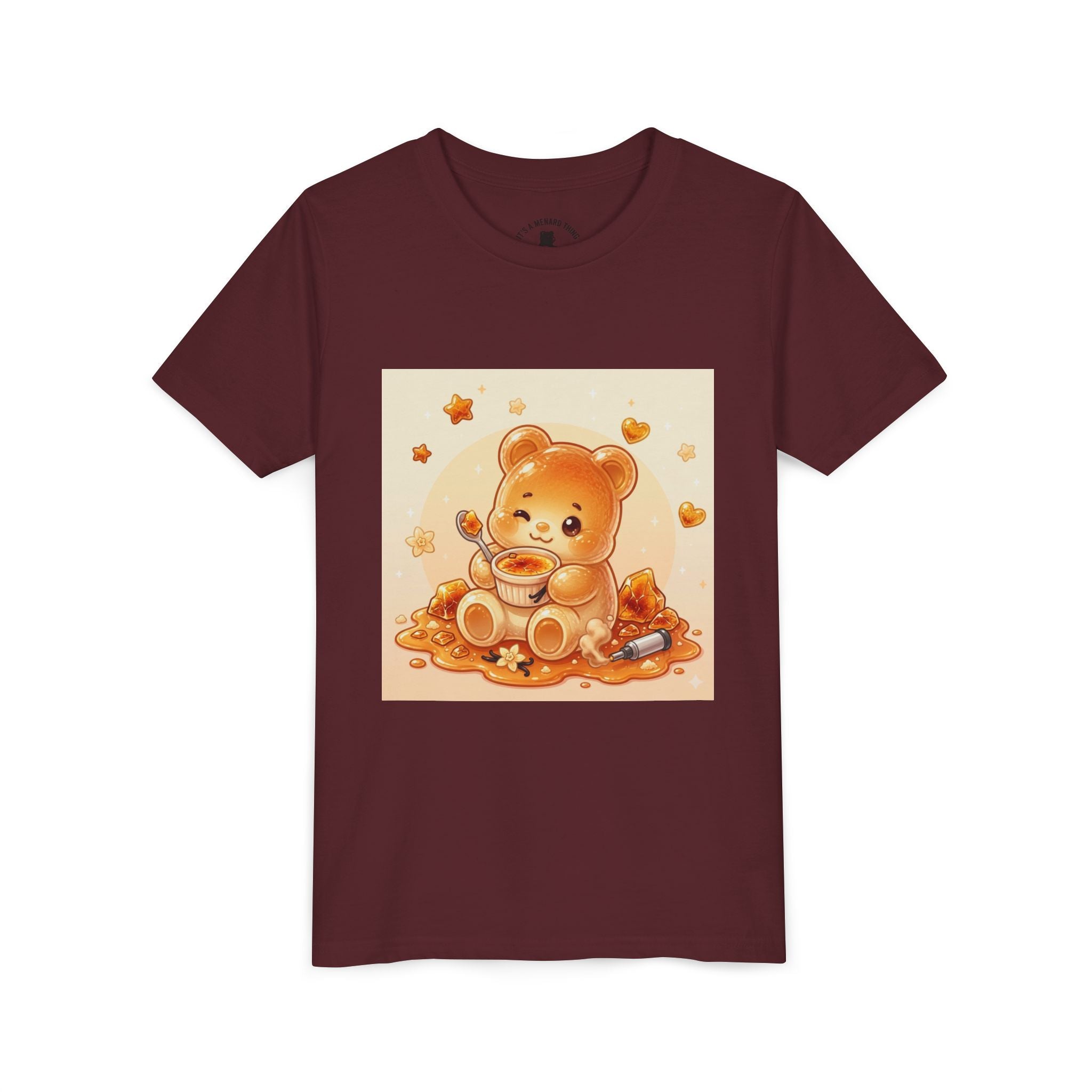 Cream Brulé Crunch Gooey Gummy Bear Graphic Youth Shirt
