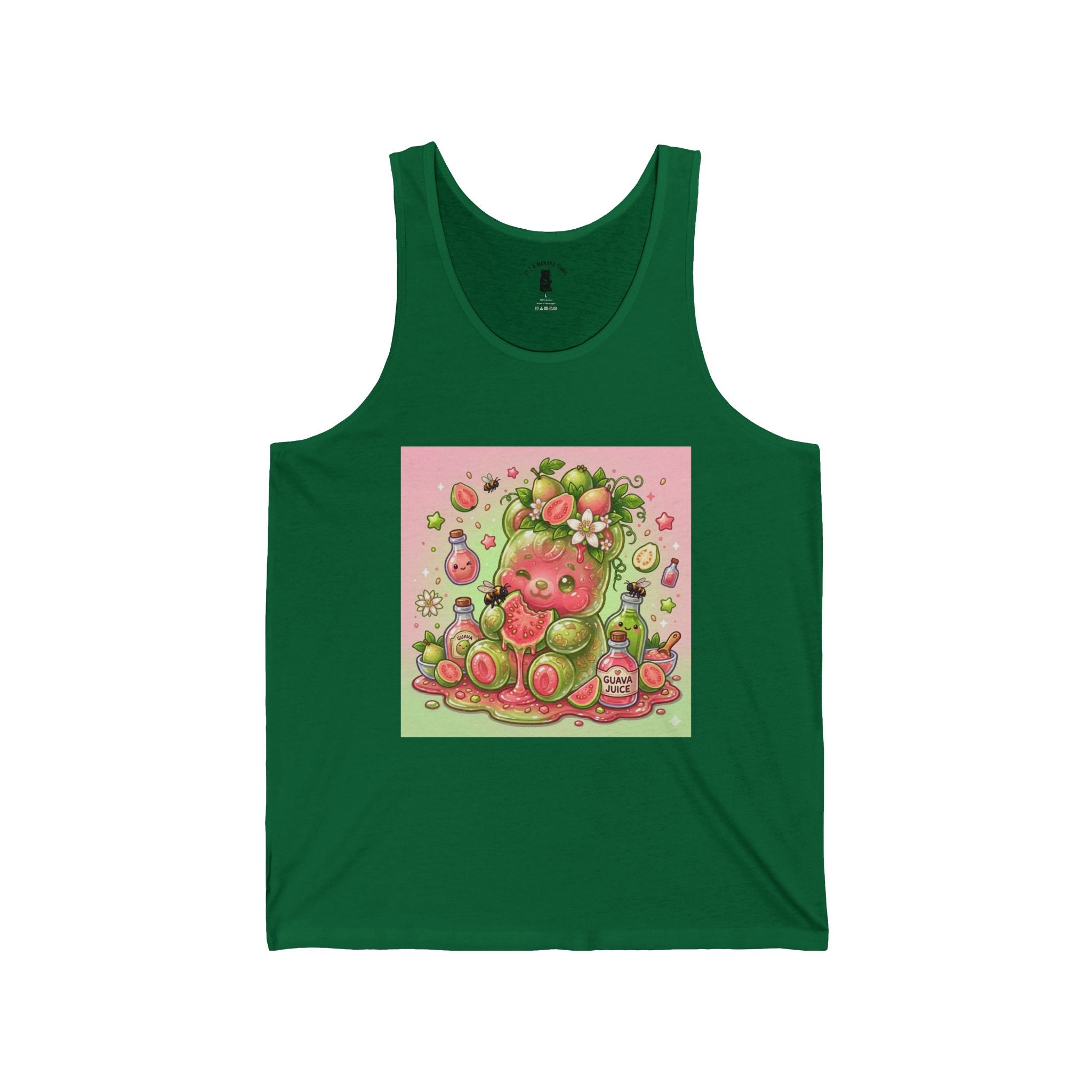 Sweet Gauva Fruit, Exotic Fruit Gooey Gummy Bear-Kawaii Graphic Tank Top