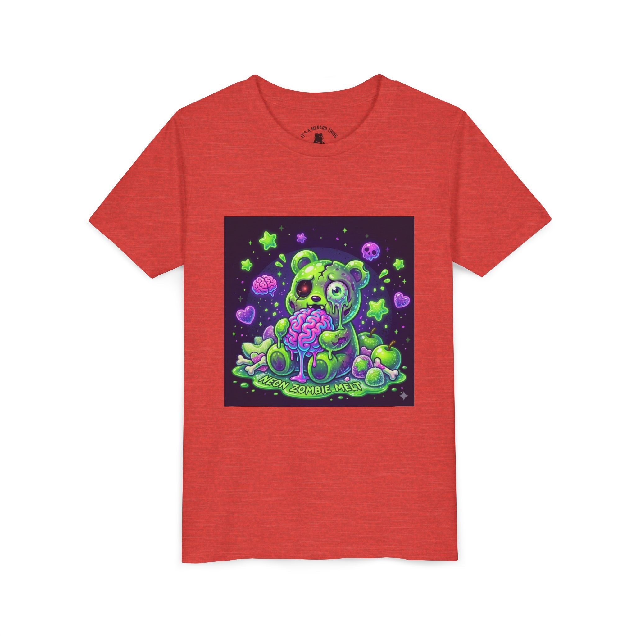 Neon Zombie Gooey Gummy Bear Graphic Tee