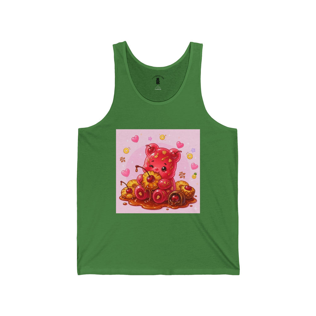 Candied Cherries & Pineapple, Ripe Gooey Gummy Bear- Kawaii Graphic Tank Top