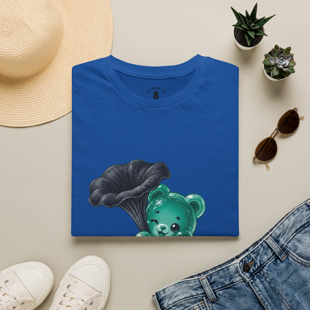 Black Trumpet Mushroom, Teal Special Oozy Bear Gummy Special- Graphic Shirt