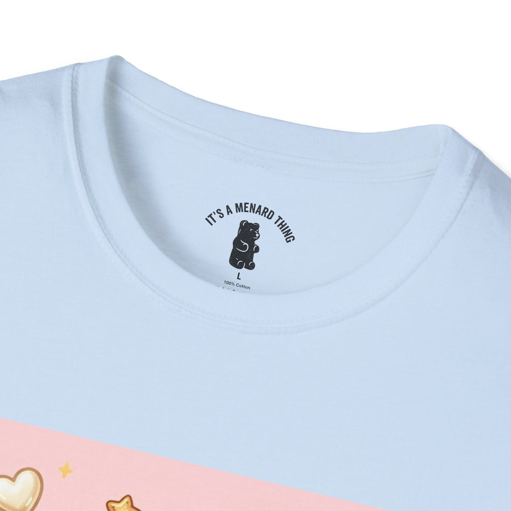 Cute Cheese Danish Gooey Gummy Bear — Kawaii Graphic T-Shirt