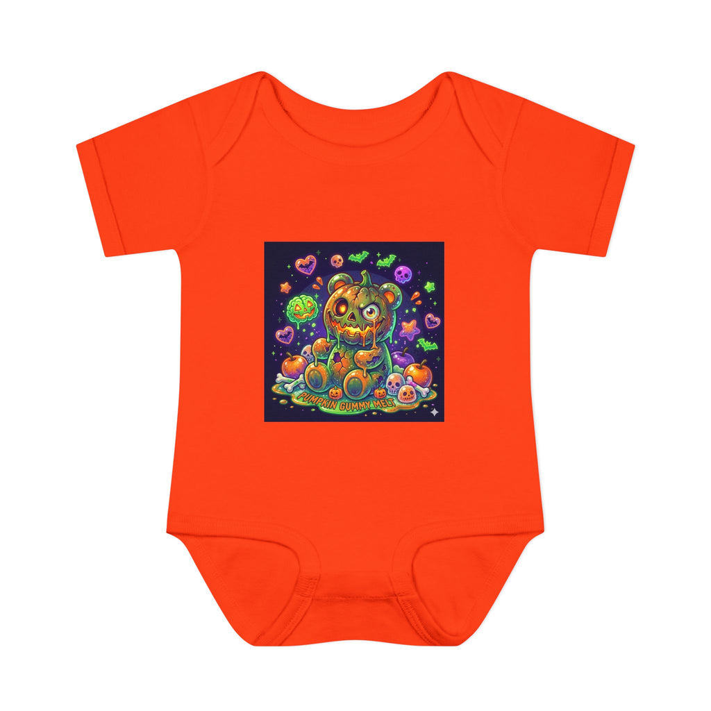 Halloween Pumpkin Head Gooey Gummy Bear - Infant Onesie