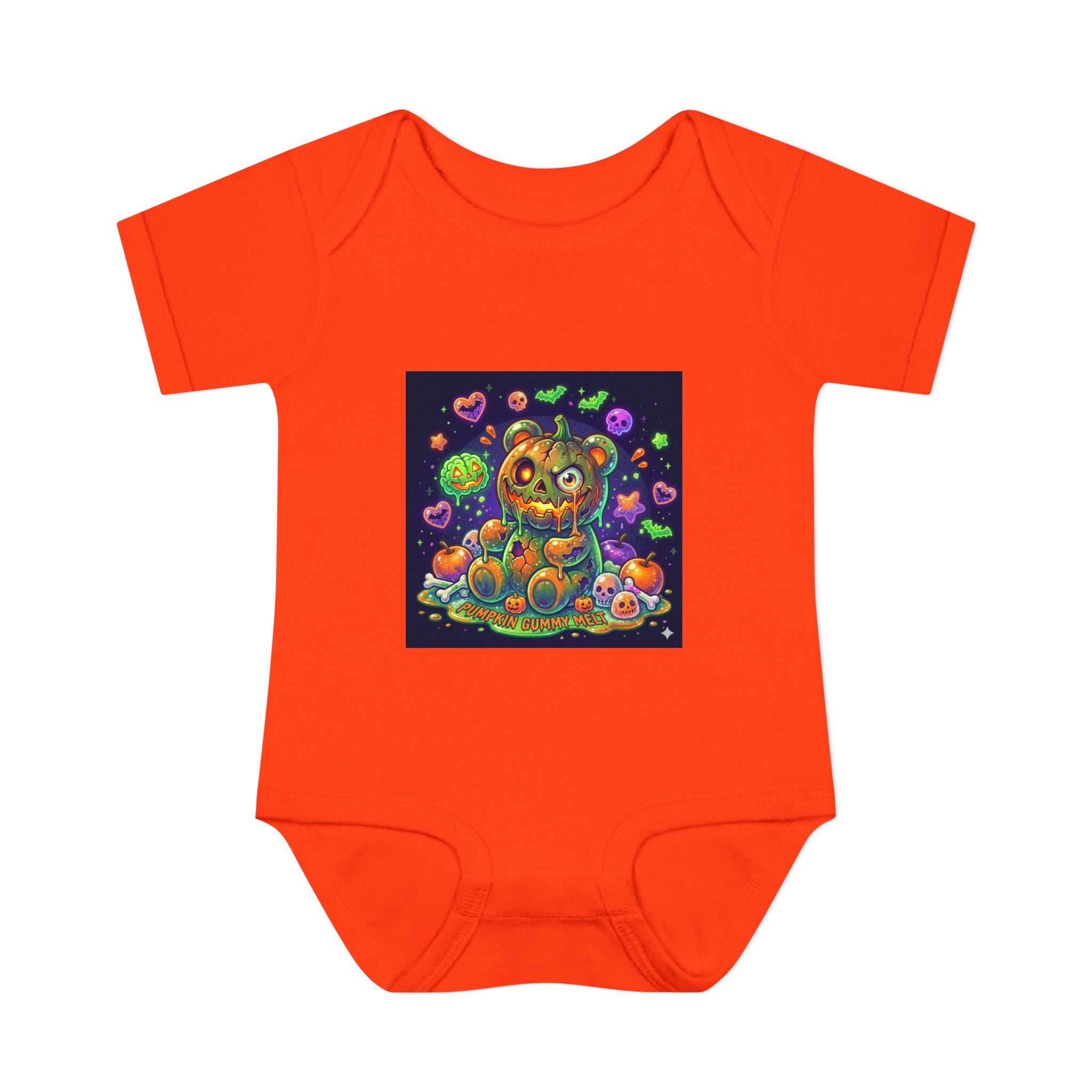 Halloween Pumpkin Head Gooey Gummy Bear - Infant Onesie