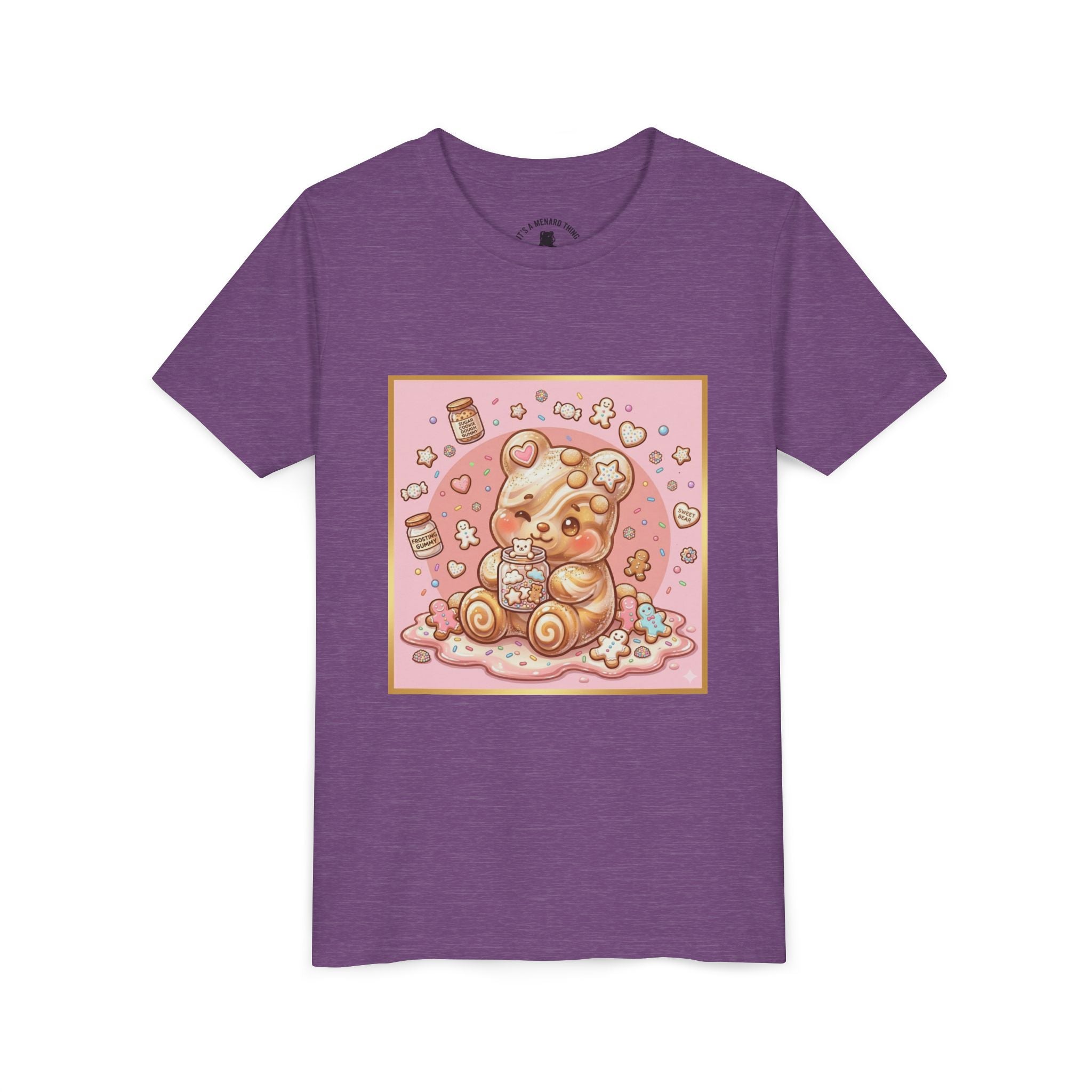 Sugar Frosted Holiday Cookie Gooey Gummy Bear Youth T-Shirt