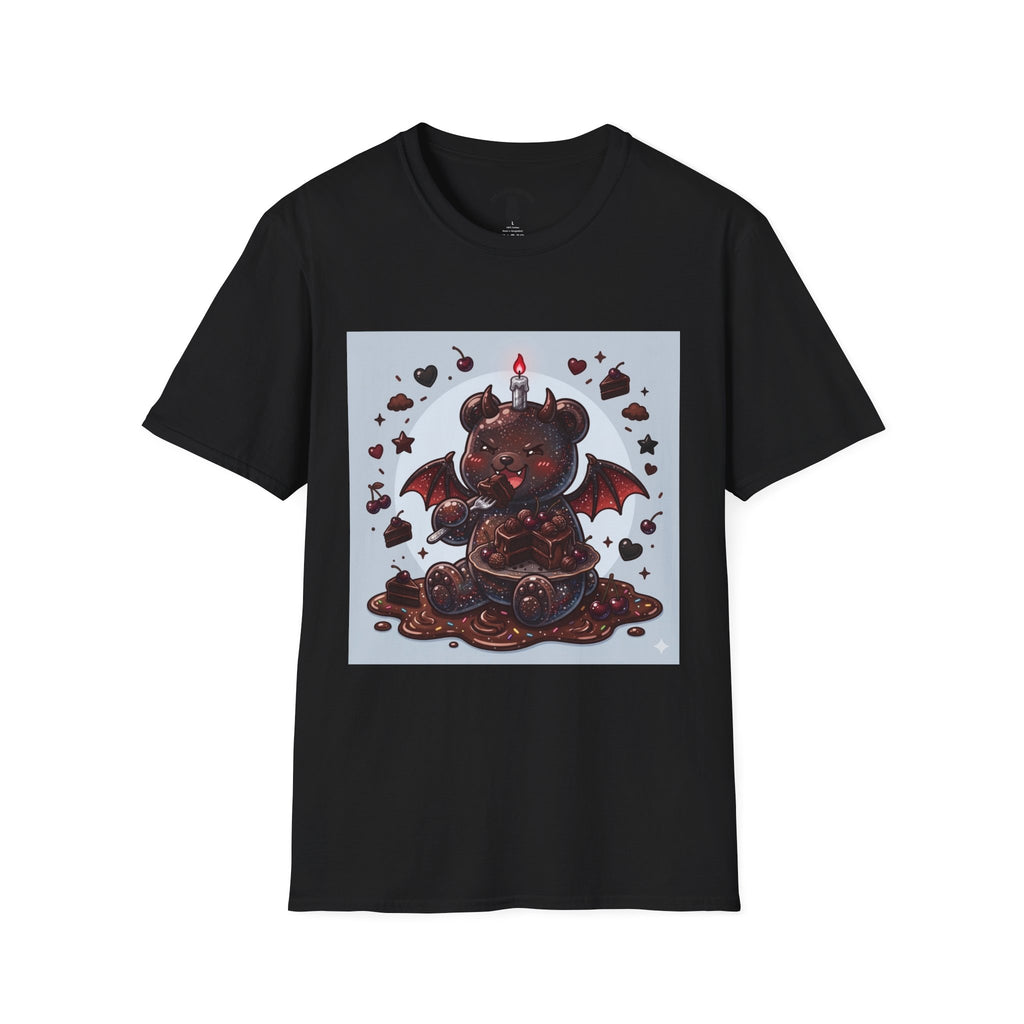 Devils food Cake Demon, Gooey Fudge Gummy Bear — Kawaii Graphic Tee