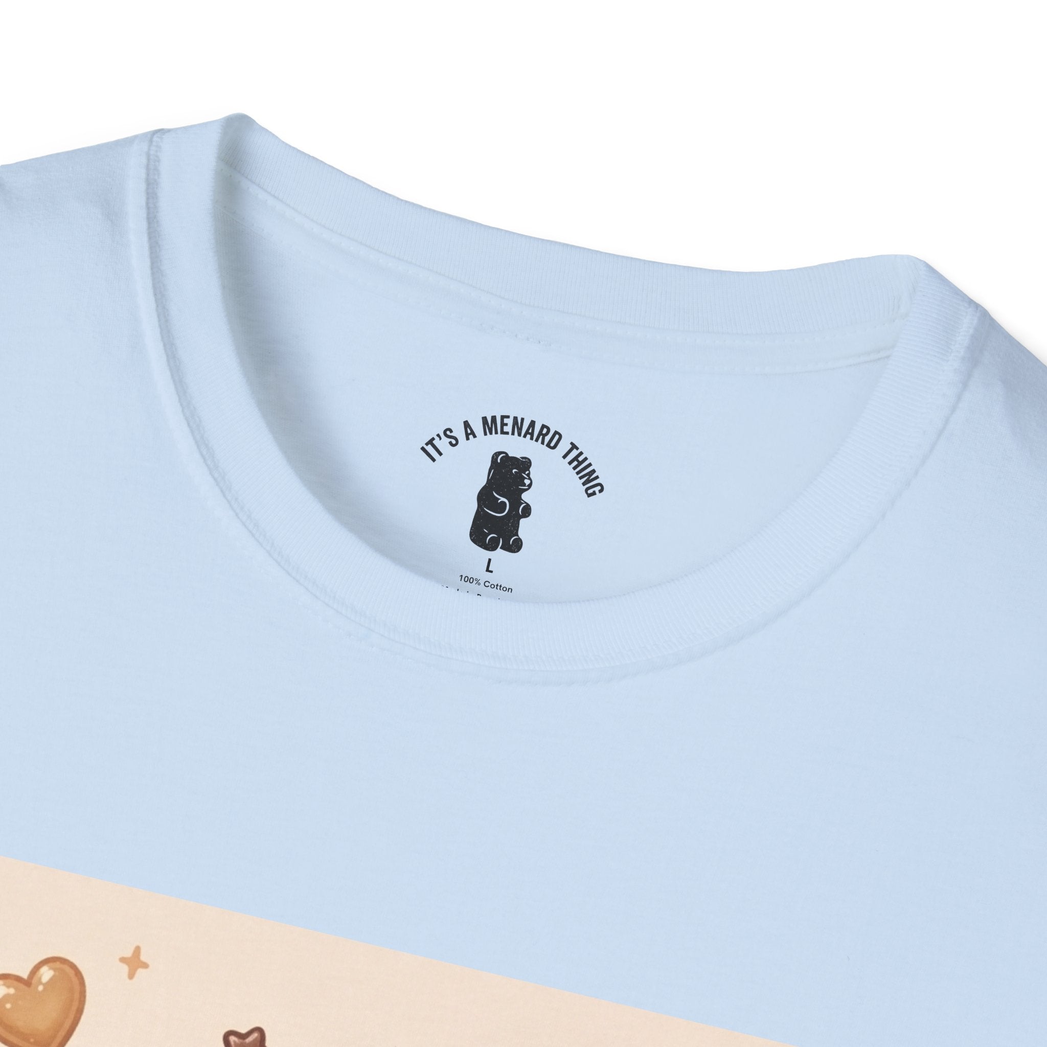 Cute Kawaii Gooey Gummy Milk Chocolate Milk Bear Cartoon Graphic T-Shirt